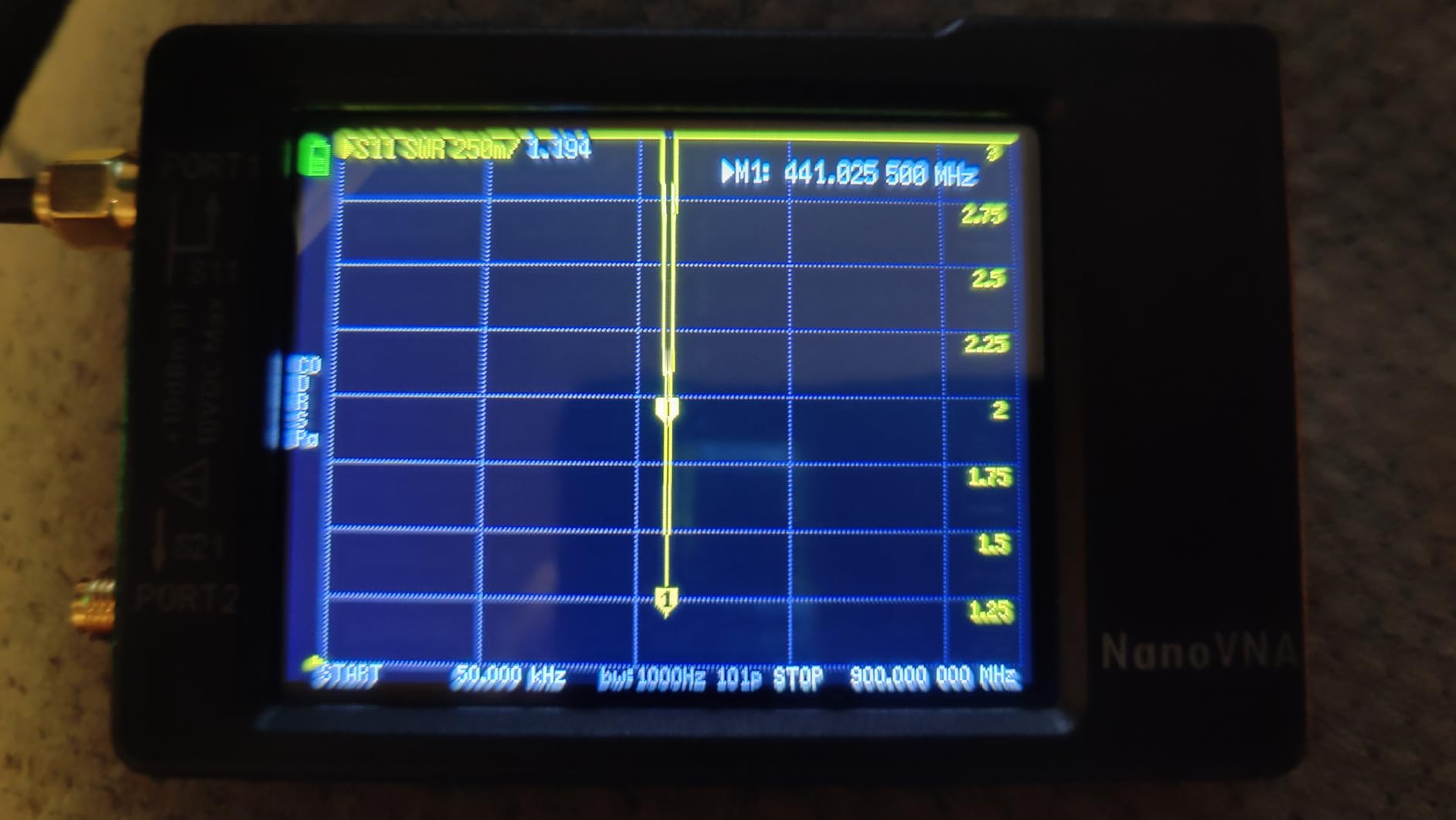 [Upgraded] AURSINC NanoVNA-H Vector Network Analyzer 9KHz -1.5GHz Latest HW V3.7 HF VHF UHF Antenna Analyzer, Measuring S Parameters, SWR, Phase, Delay, Smith Chart customer photo 1