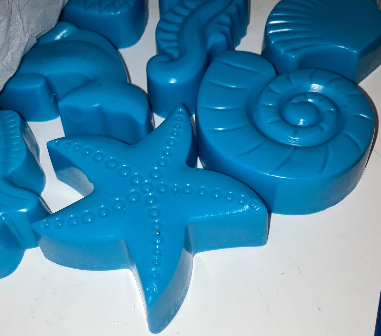 Palksky Under The Sea Silicone Cake Mold Ocean Animal Dolphin/Fish/Conch/Starfish/Sea Shell/Seahorse/Mermaid Tail Soap Mold for Bath Bomb Jelly Mousse Candy Chocolate Mold Random Color customer photo 1