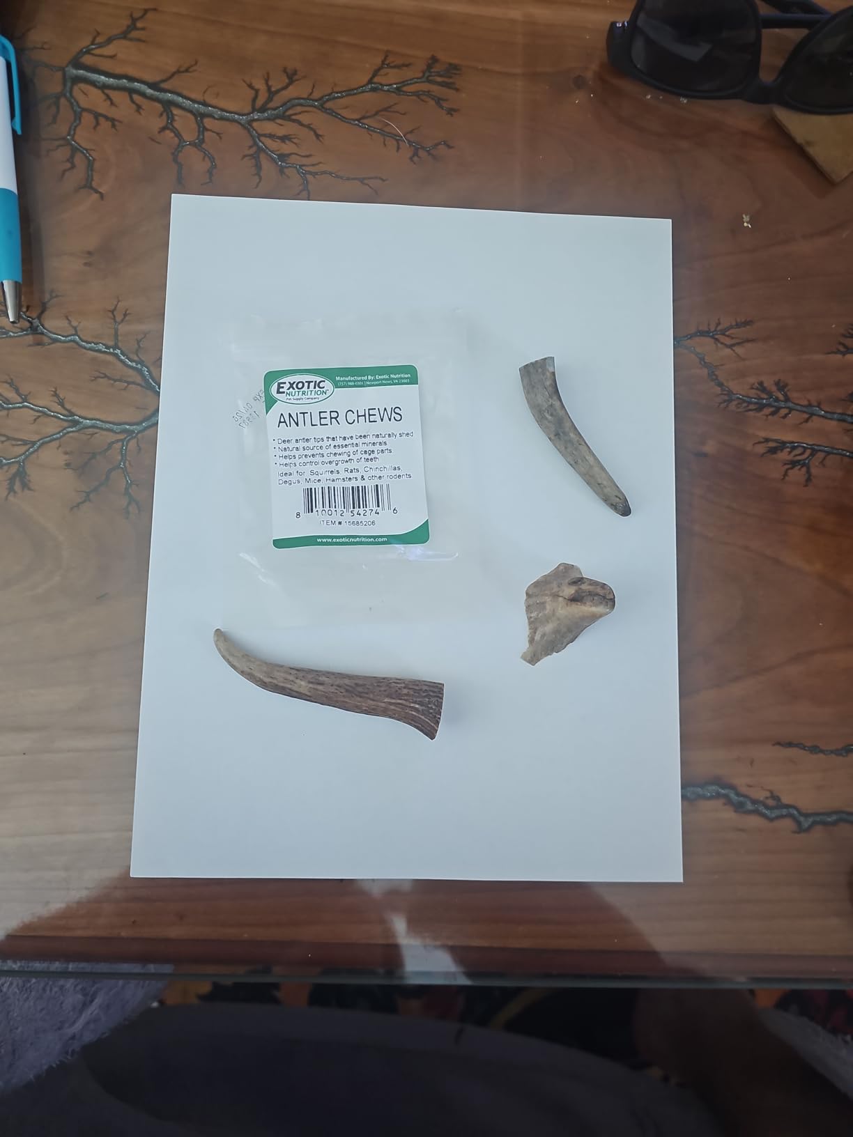 Exotic Nutrition Antler Chews - Safe Small Animal Chew - Natural Source of Healthy Minerals - Chinchilla, Hamster, Degu, Prairie Dog, Squirrel and Other Chewing Pets customer photo 1
