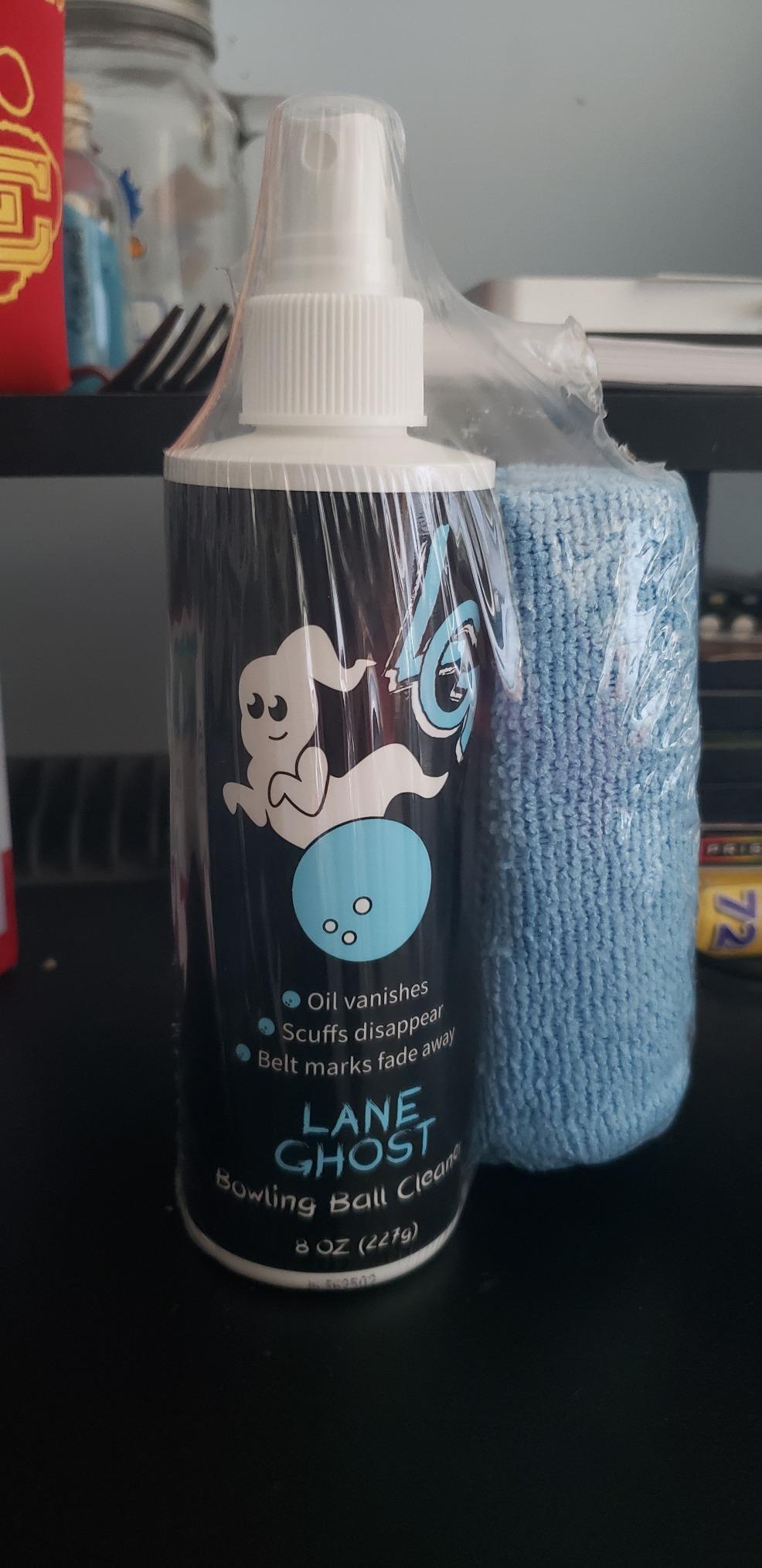 Lane Ghost Bowling Ball Cleaner Spray, USBC Approved, Removes Lane Oil and Stubborn Marks, Restores Surface Tack, Helps Extend Ball Lifespan customer photo 2
