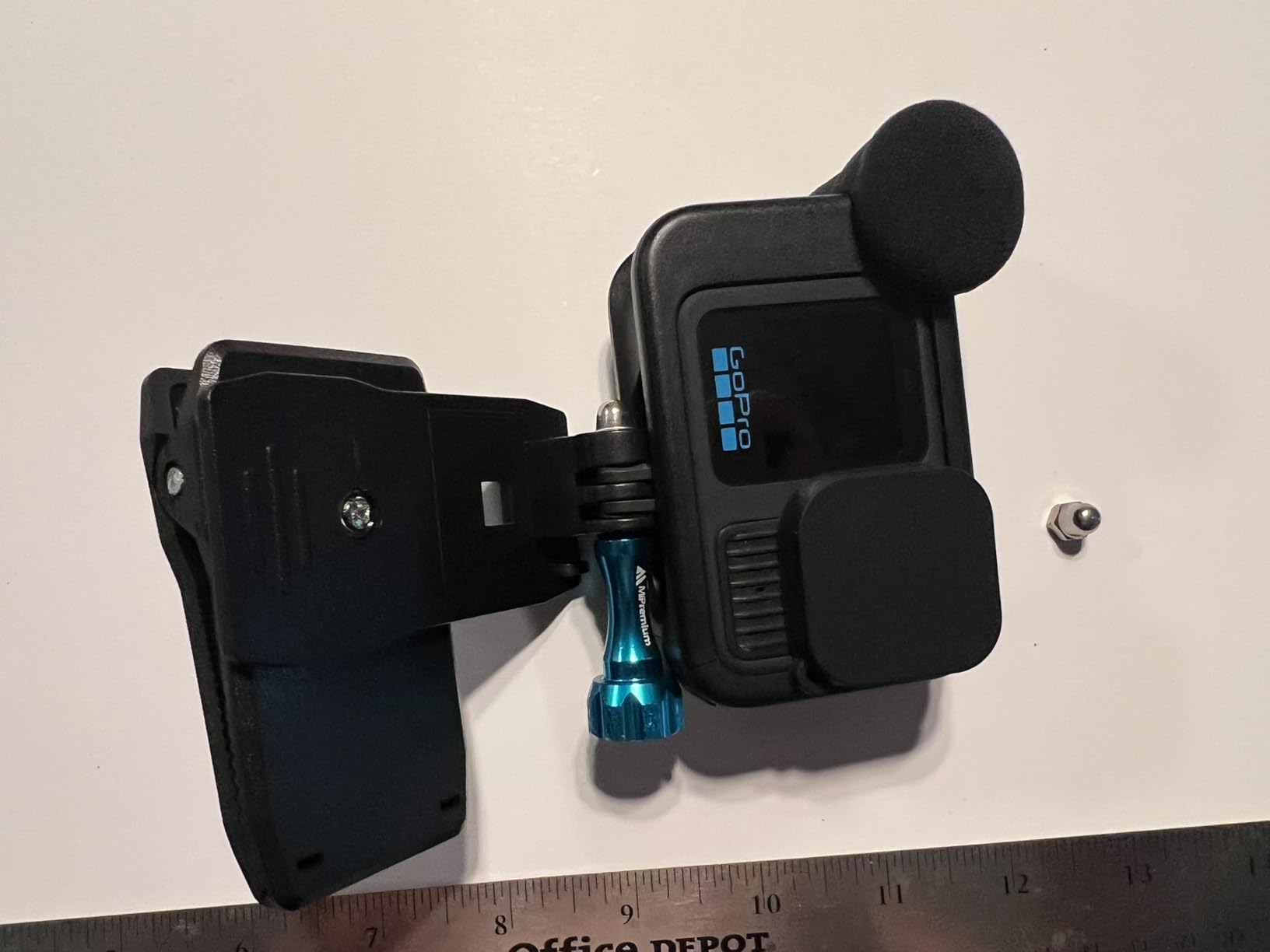 MiPremium Backpack Strap Clip Mount for GoPro Hero 13 12 11 10 9 8 7 6 5 4 3+ Session Black Silver XIAOYI 4K SJCAM Yi Sports Action Camera Perfect Shoulder and Hat Quick Release Clamp Body Cam Holder customer photo 2