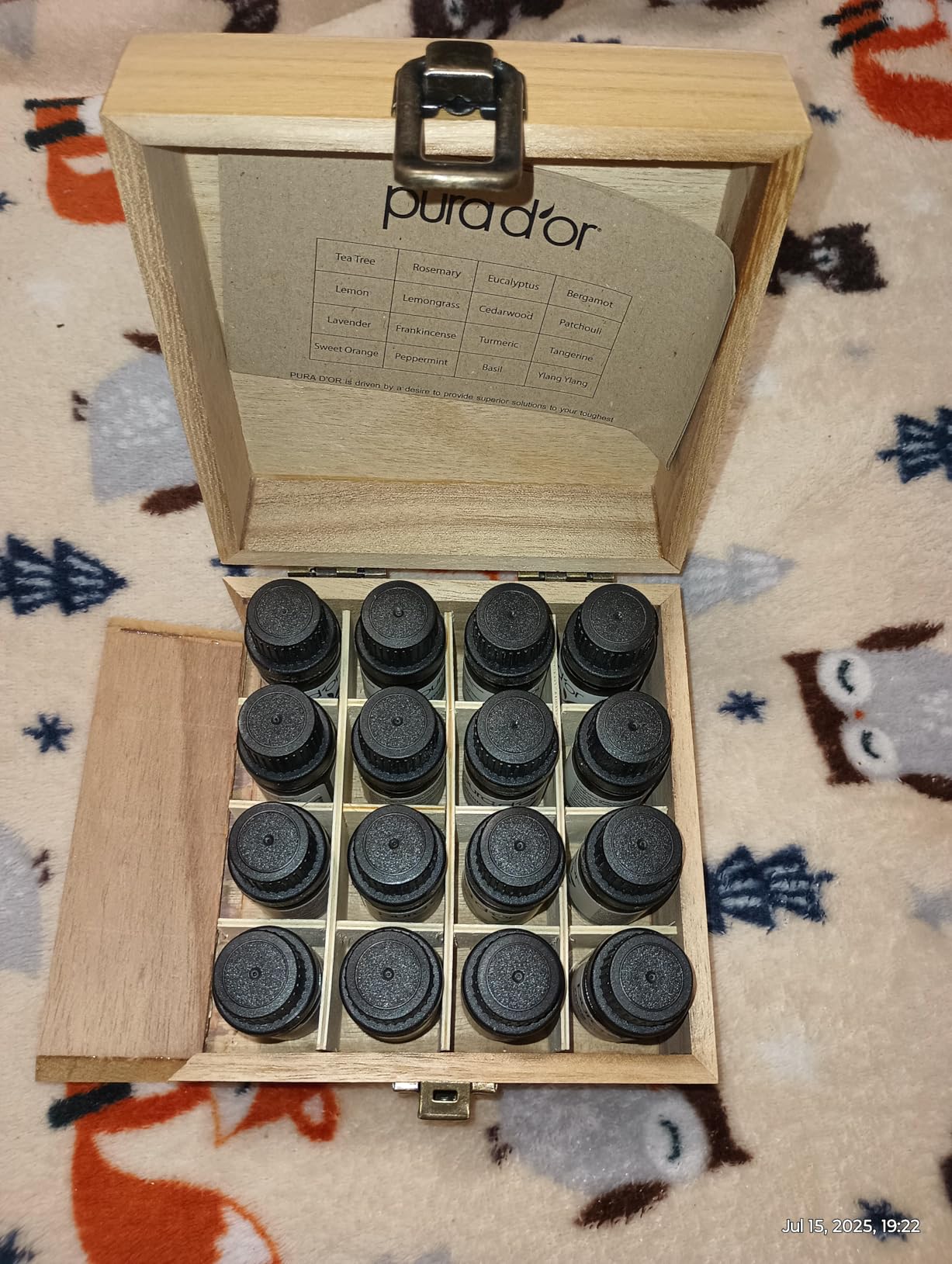 PURA D'OR Organic Sweet16 Essential Oils Aromatherapy Box Set, 10mL x16 | Diffuser Blends, Gift-Ready Wood Case, USDA Certified, 100% Pure, Massage, DIY Beauty, Home Fragrance, Relaxation Routine customer photo 2