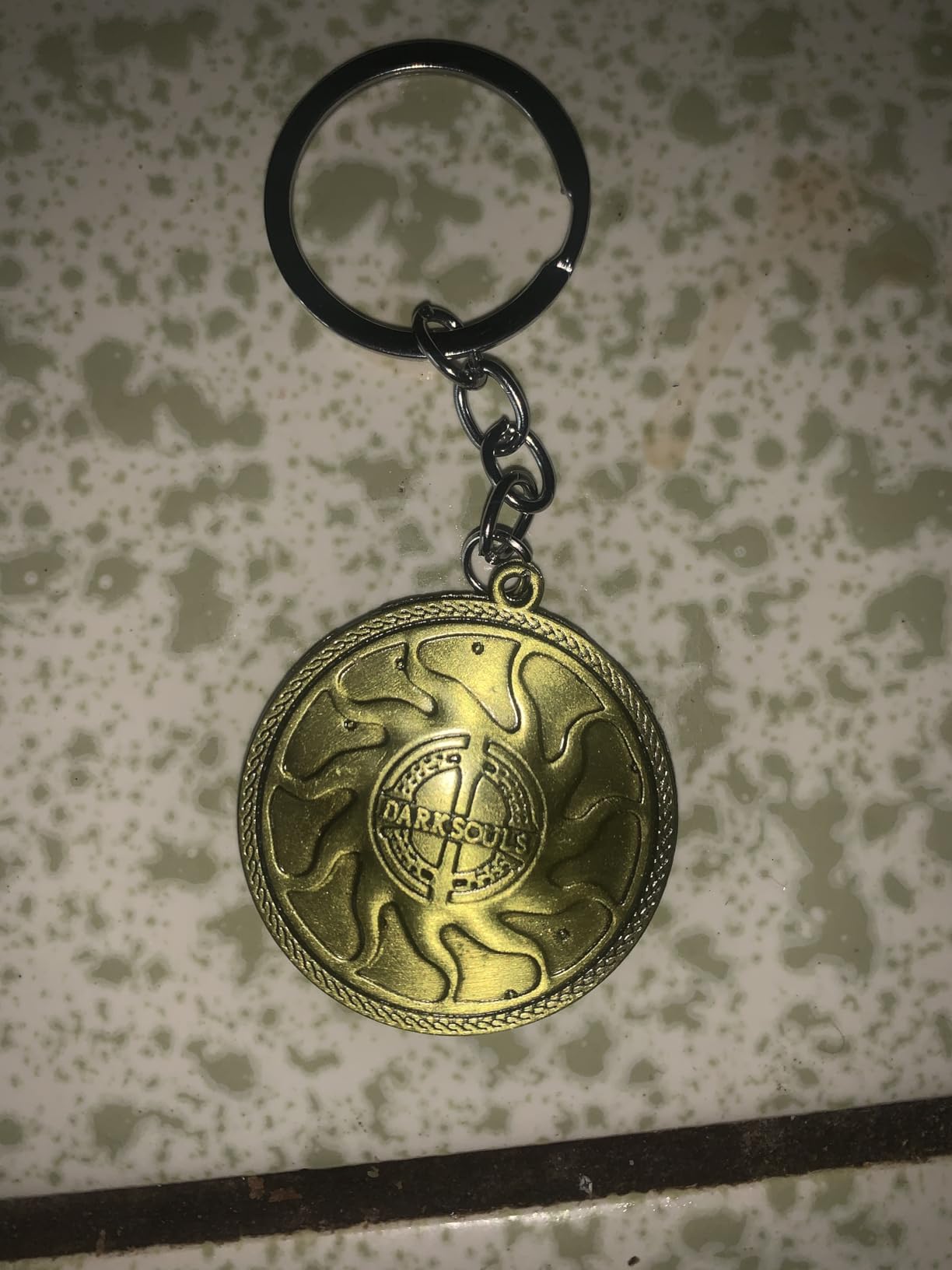 Souls LIke Inspired Praise The Sun Keychain customer photo 1