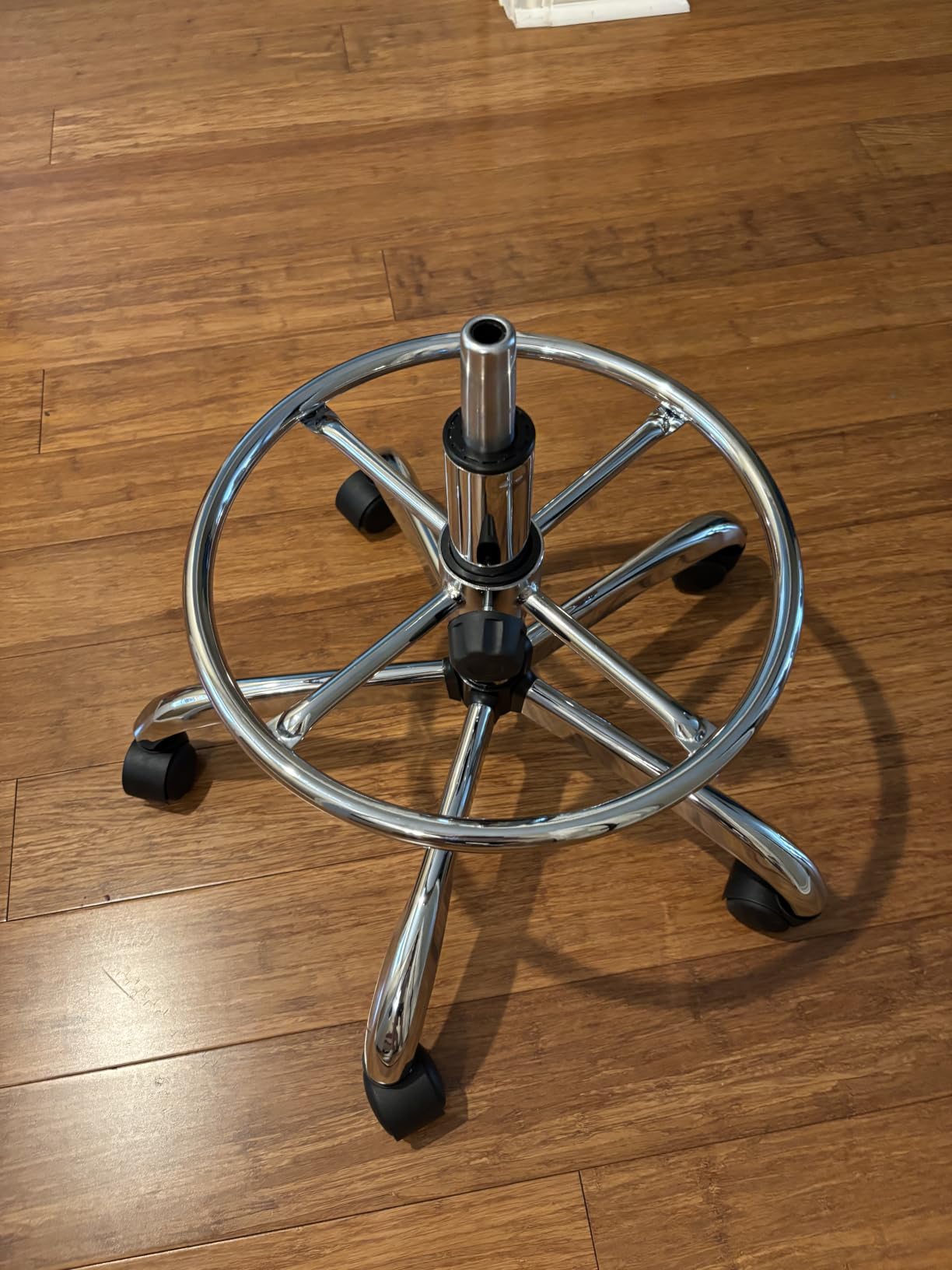 SUPERJARE Drafting Chair with Backrest, Adjustable Foot Rest Rolling Stool customer photo 2