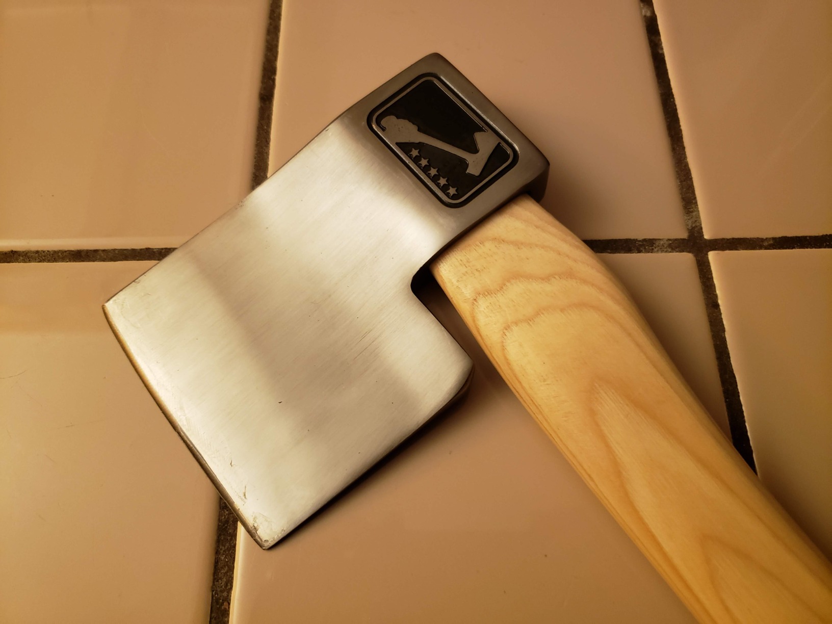 The Butcher: World Axe Throwing League Premium Competition Throwing Axe with Throwing Hatchet Nylon Sheath and Hickory Wooden Handle (Patented Design) customer photo 1
