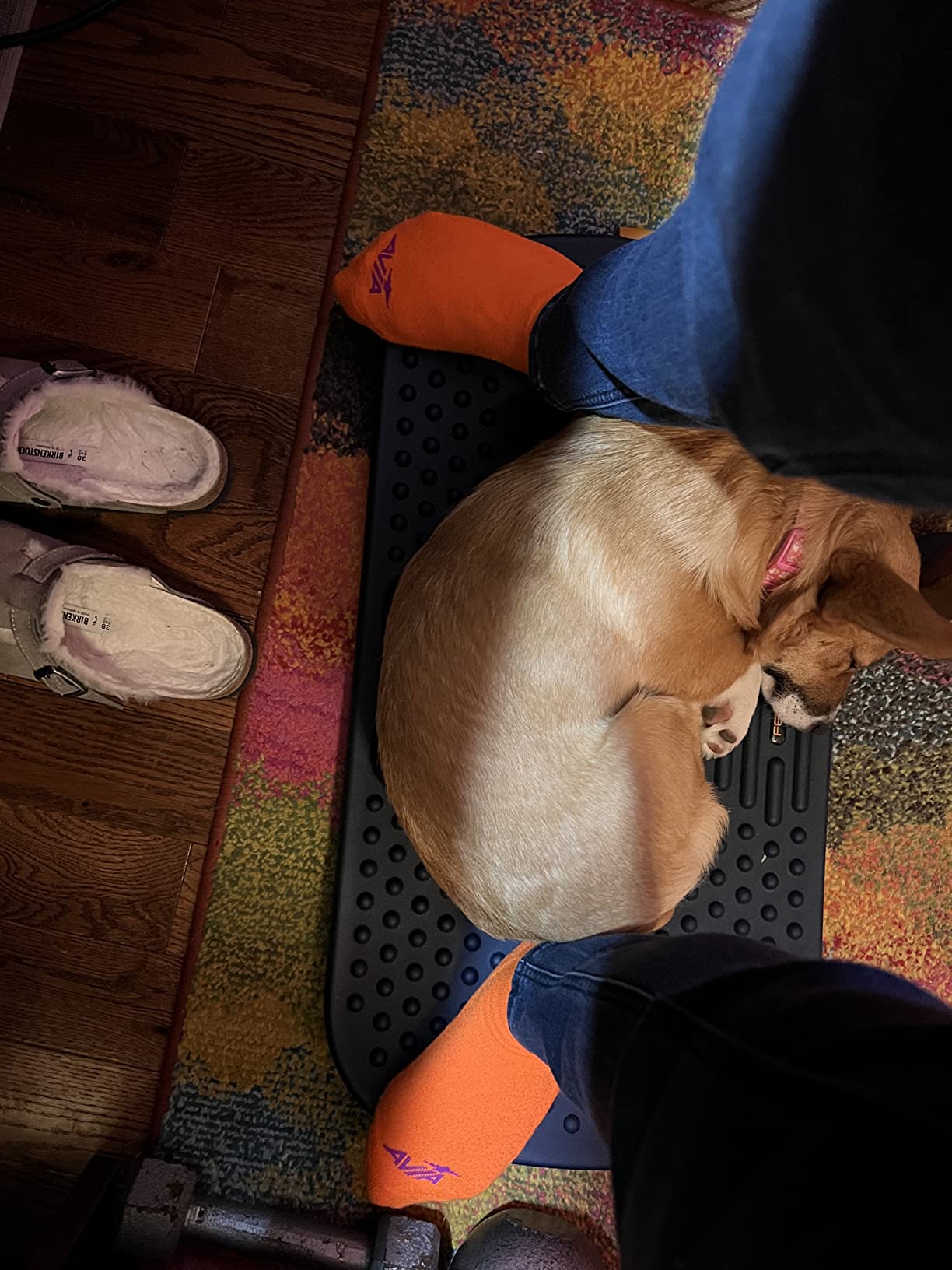 FEZIBO Standing Desk Mat with Anti Fatigue Bar customer photo 2