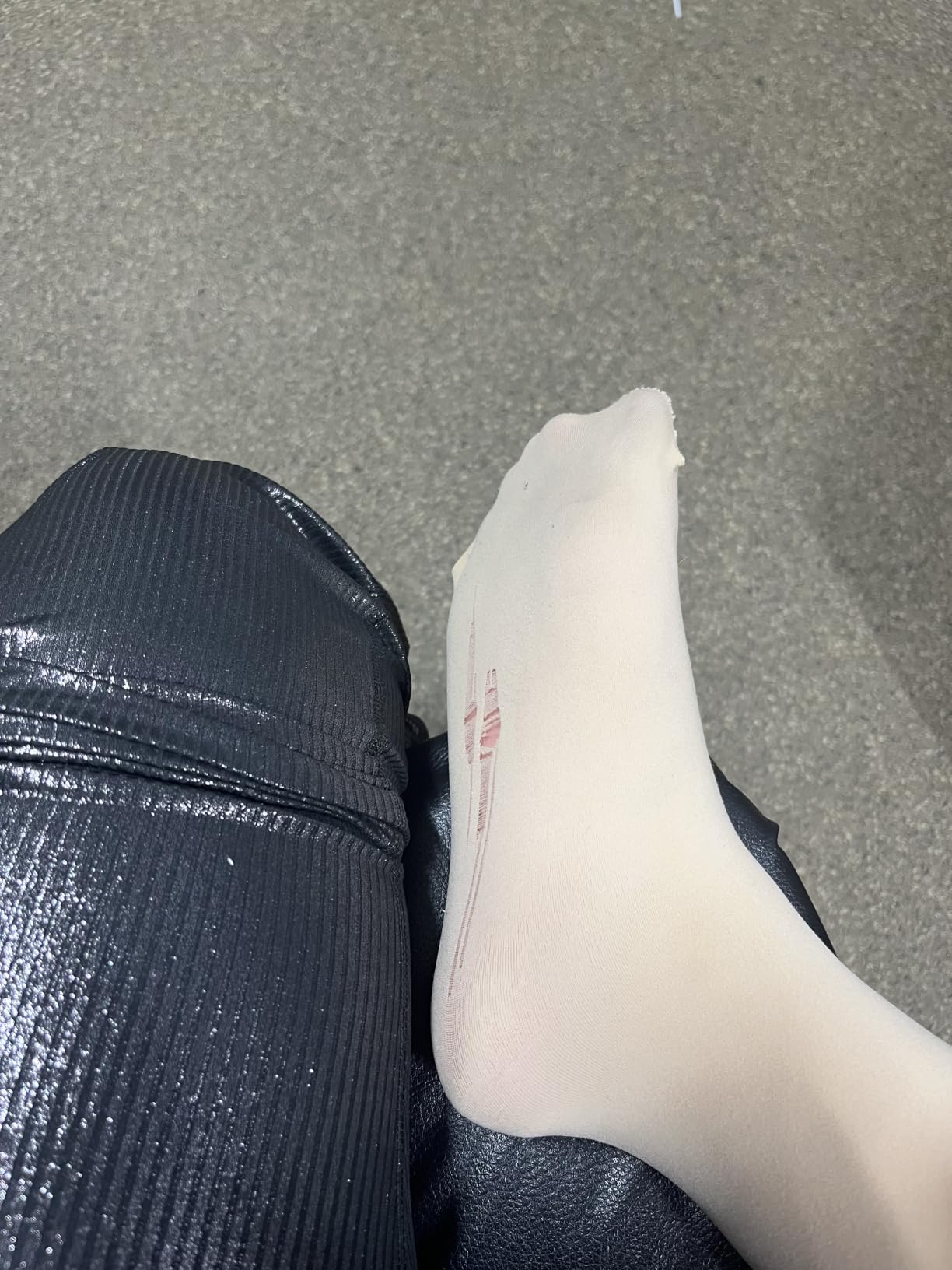 CRS Cross Figure Skating Socks. Knee High Ice Skate Tights. 2 Pair customer photo 2