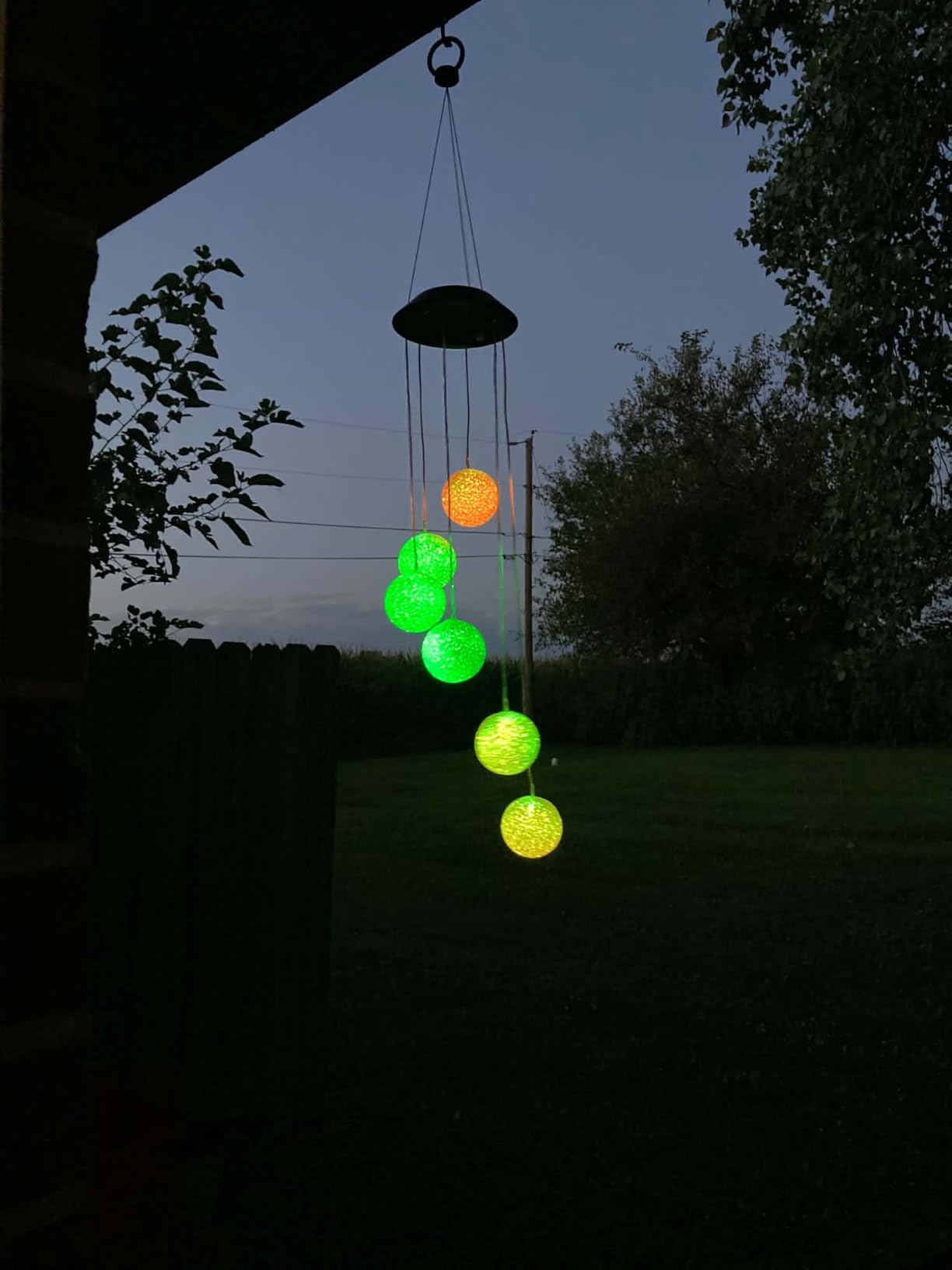 Toodour Solar Wind Chime, Color Changing Ball Wind Chimes Gifts for Mom customer photo 1