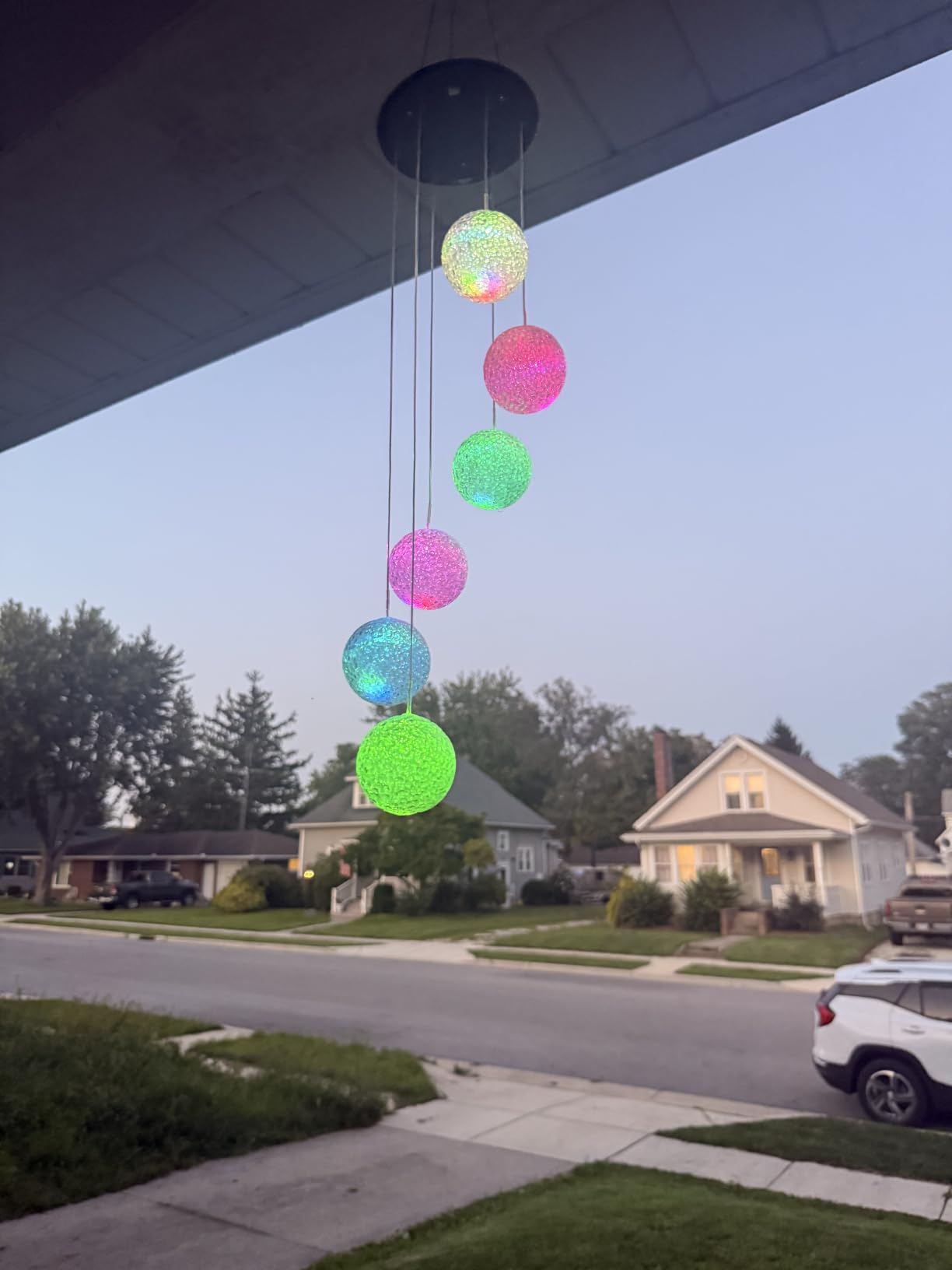 Toodour Solar Wind Chime, Color Changing Ball Wind Chimes Gifts for Mom customer photo 2
