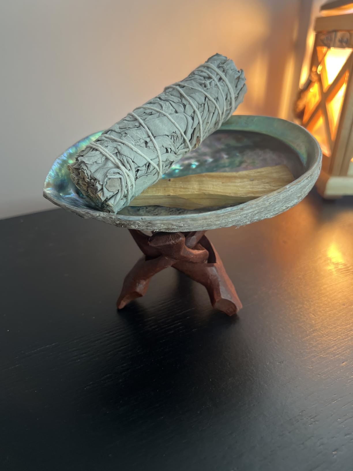 Purple Canyon Smudge Kit (Beginner's Gift Set) - 3 White Sage Smudge Sticks, 2 Palo Santo, Abalone Shell, Smudge Feather w/Stand + Smudging Guide for Home Cleansing & Healing Meditation Rituals customer photo 1
