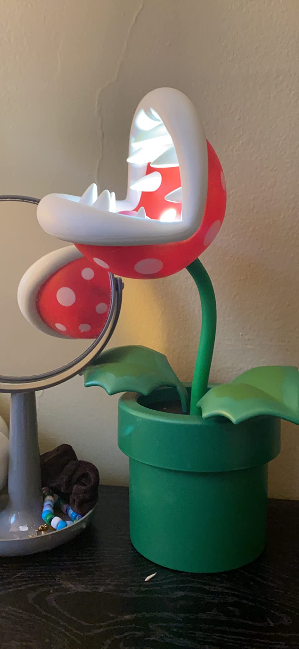 Nintendo Offical Licensed Super Mario Bros Piranha Plant LED Desk Light with Adjustable Head by Paladone, Collectible Gamer Gift Night Light customer photo 2