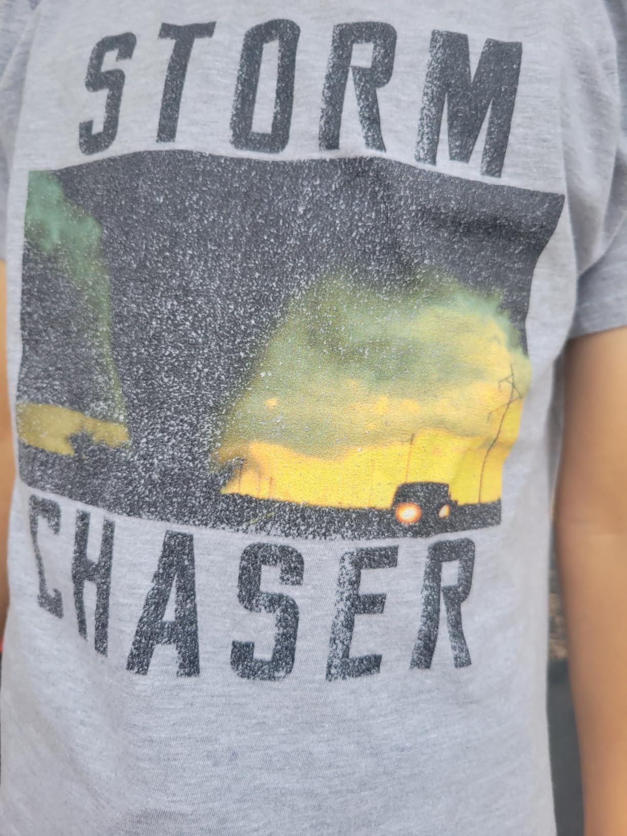 Storm Chaser Tornado Picture Weather Meteorologist T-Shirt customer photo 1