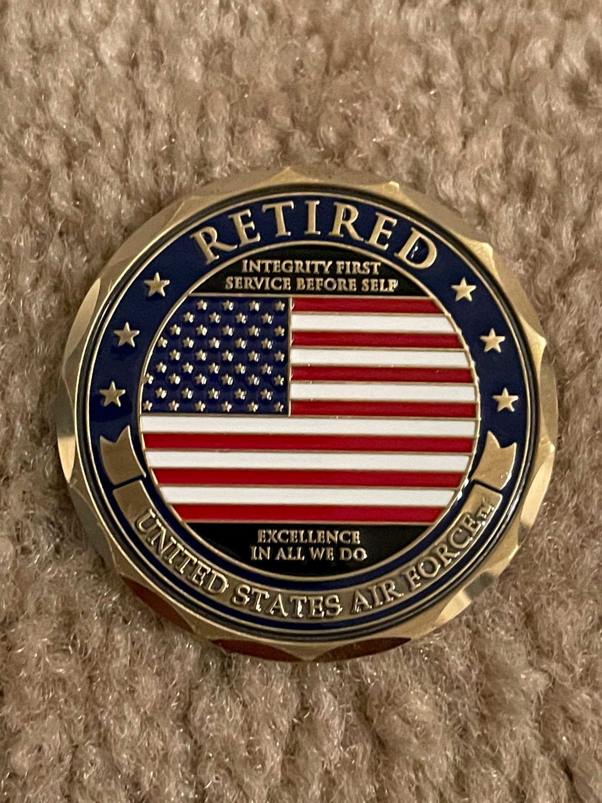 U.S. Air Force Retired Challenge Coin customer photo 2