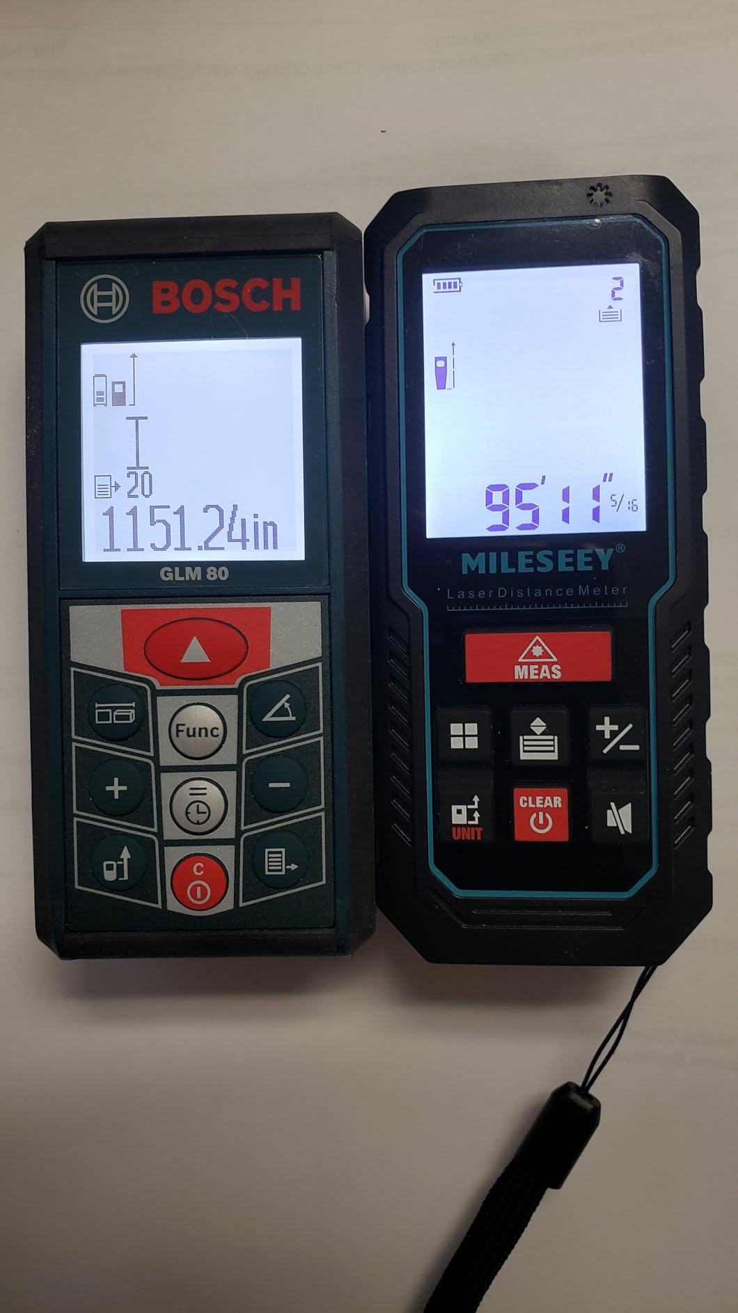 MILESEEY Laser Measure, Laser Measuring Tool with Angle Sensor customer photo 1