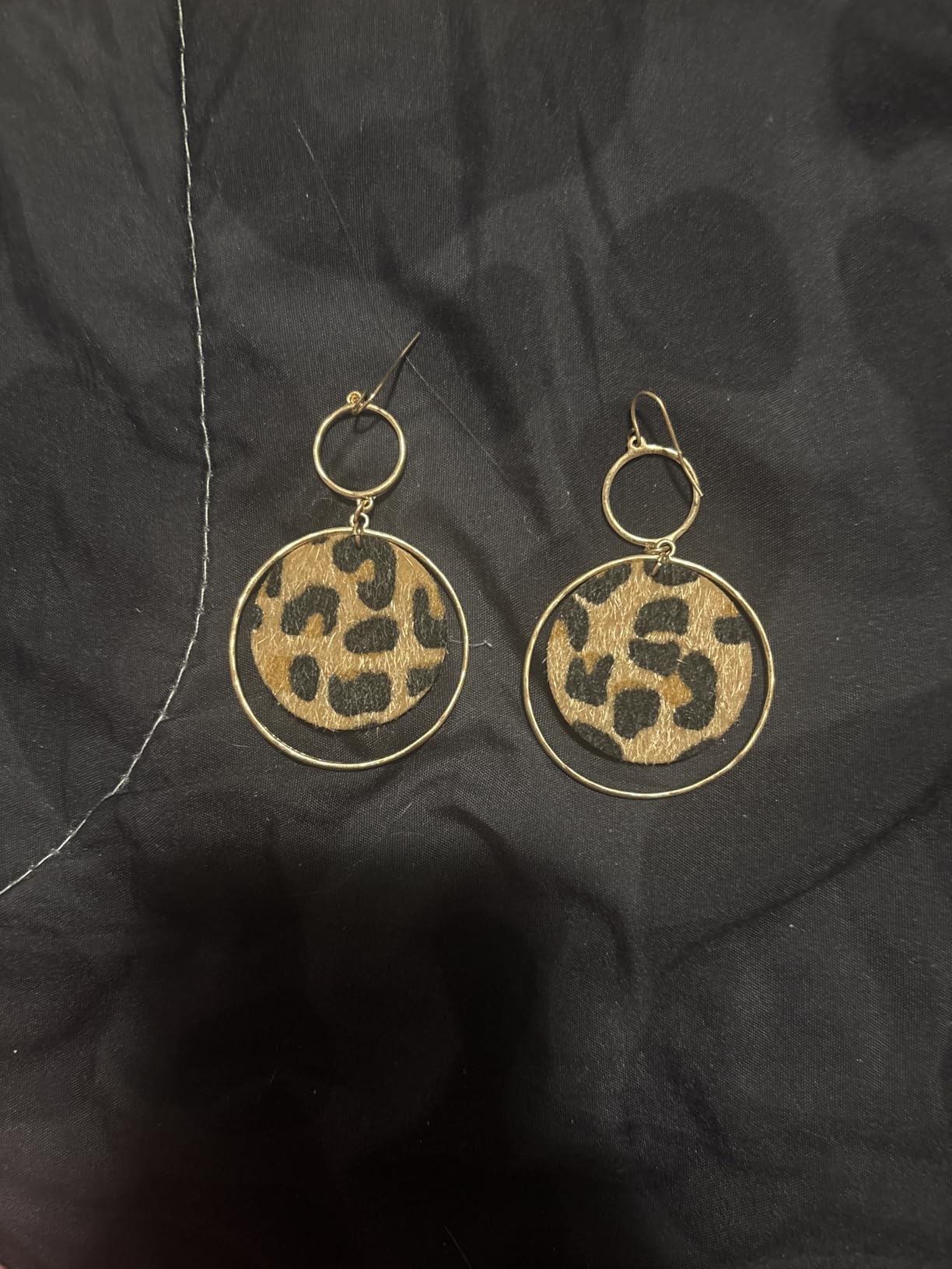 Trendy Leopard Snake Animal Print Boutique Statement Earrings Jewelry Hoop for Women customer photo 2
