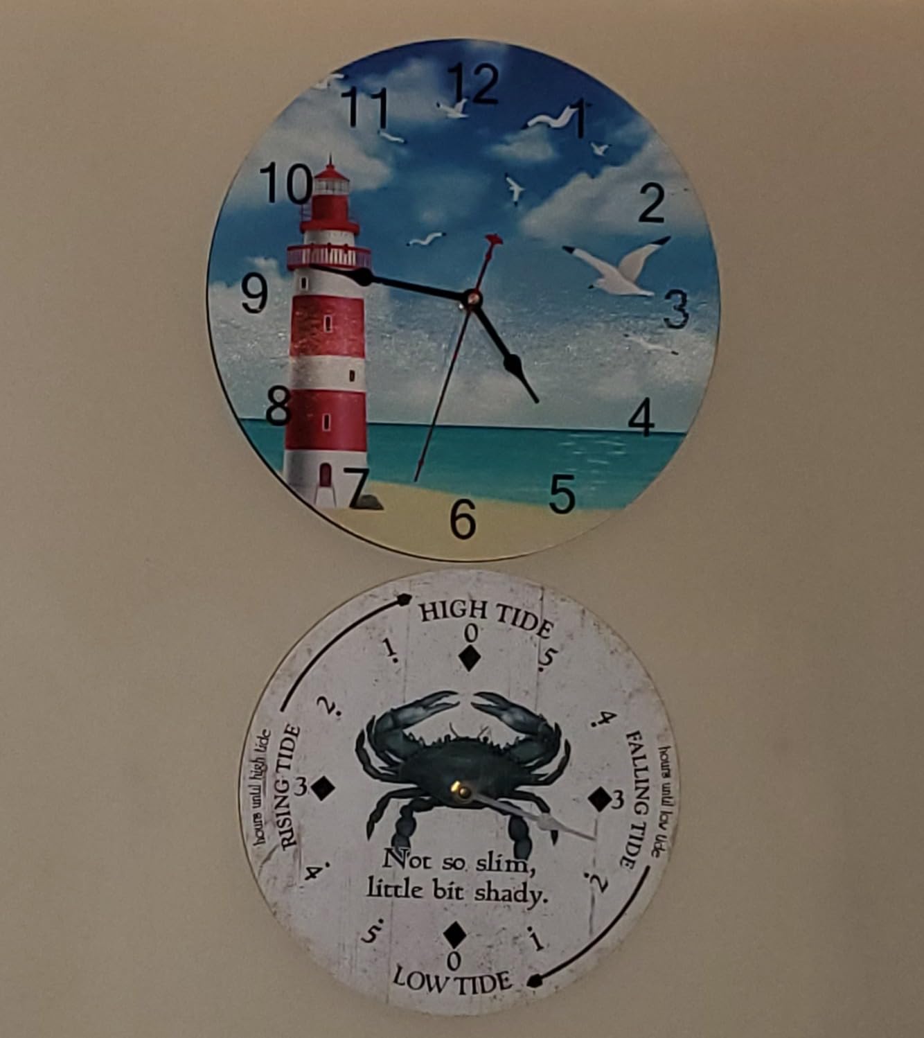 Personalized Blue Crab Tide Clock customer photo 2