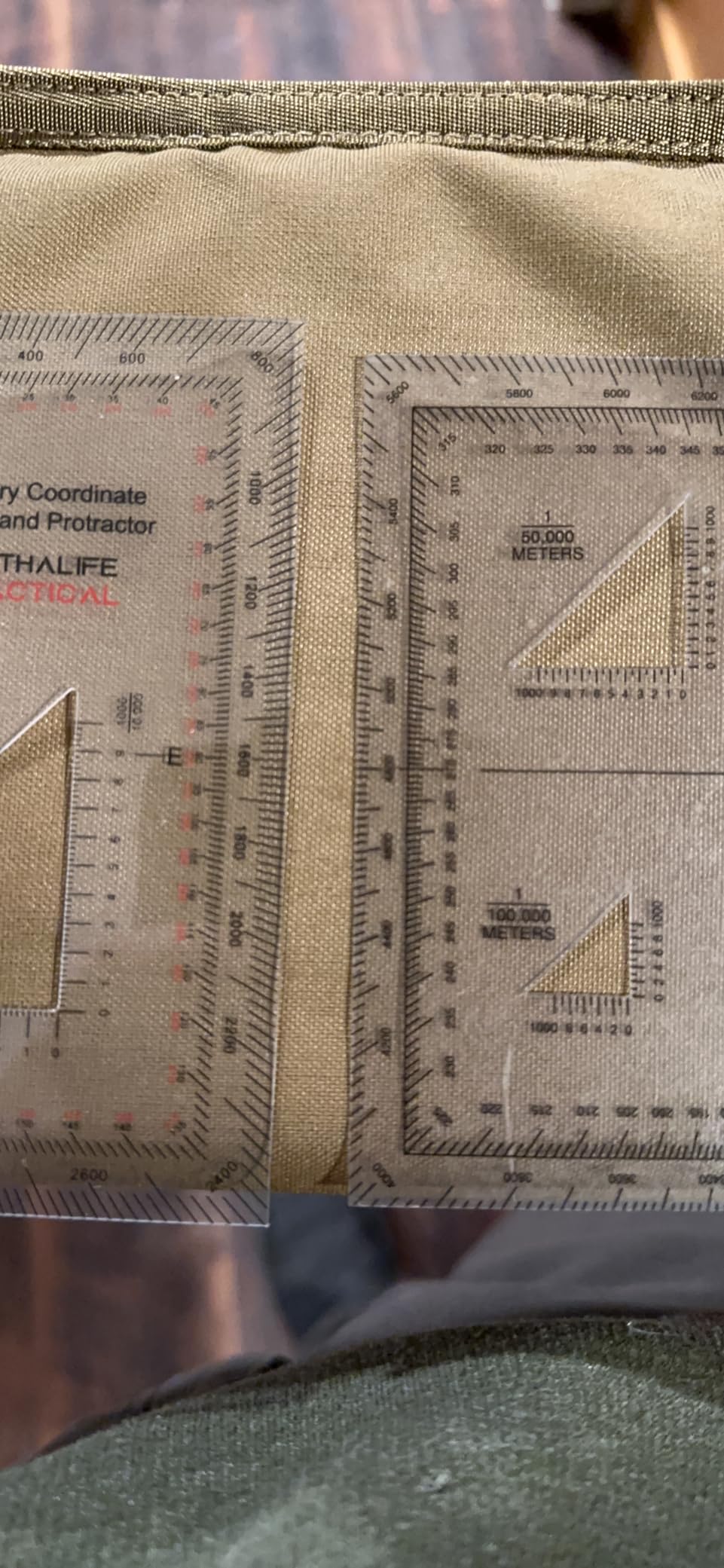 Military Protractor - Perfectly Cut for Land Nav customer photo 2