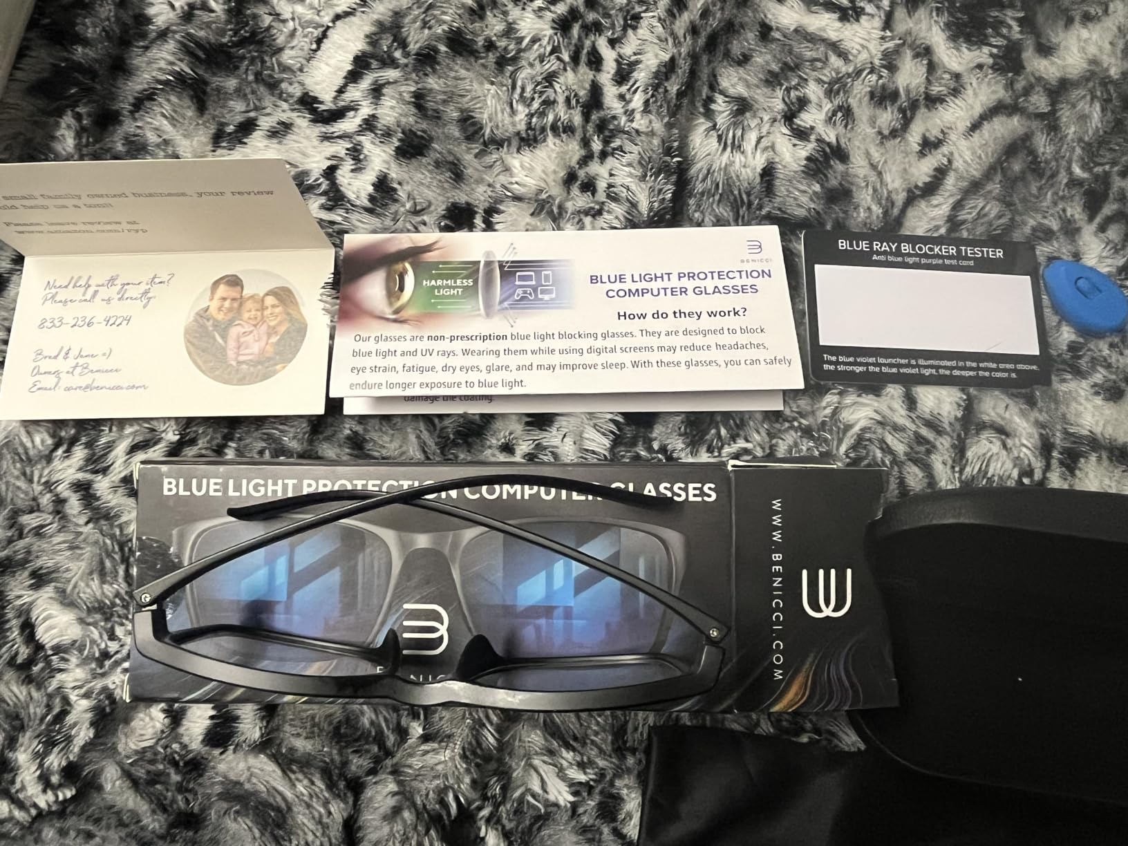 Benicci Stylish Blue Light Blocking Computer Glasses for Men and Women customer photo 1