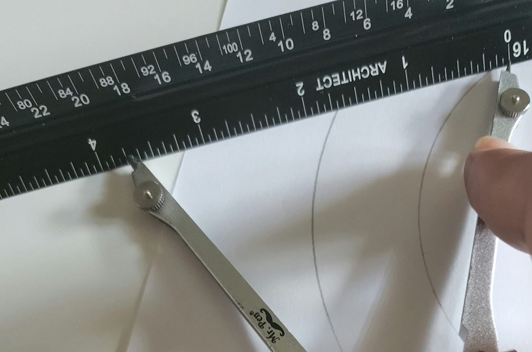 Mr. Pen Professional Compass for Geometry Extra Lead Metal Compass Drawing Tool for Students Drafting and Engineering Technical Drawings Circles and Geometry Projects customer photo 1