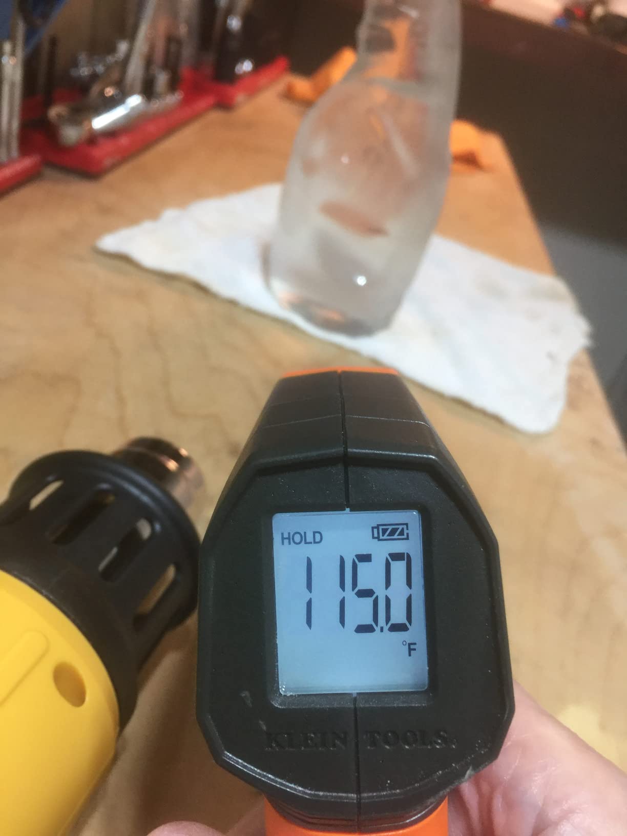 Klein Tools IR1 Infrared Thermometer with Targeting Laser, Auto-Hold, More customer photo 2