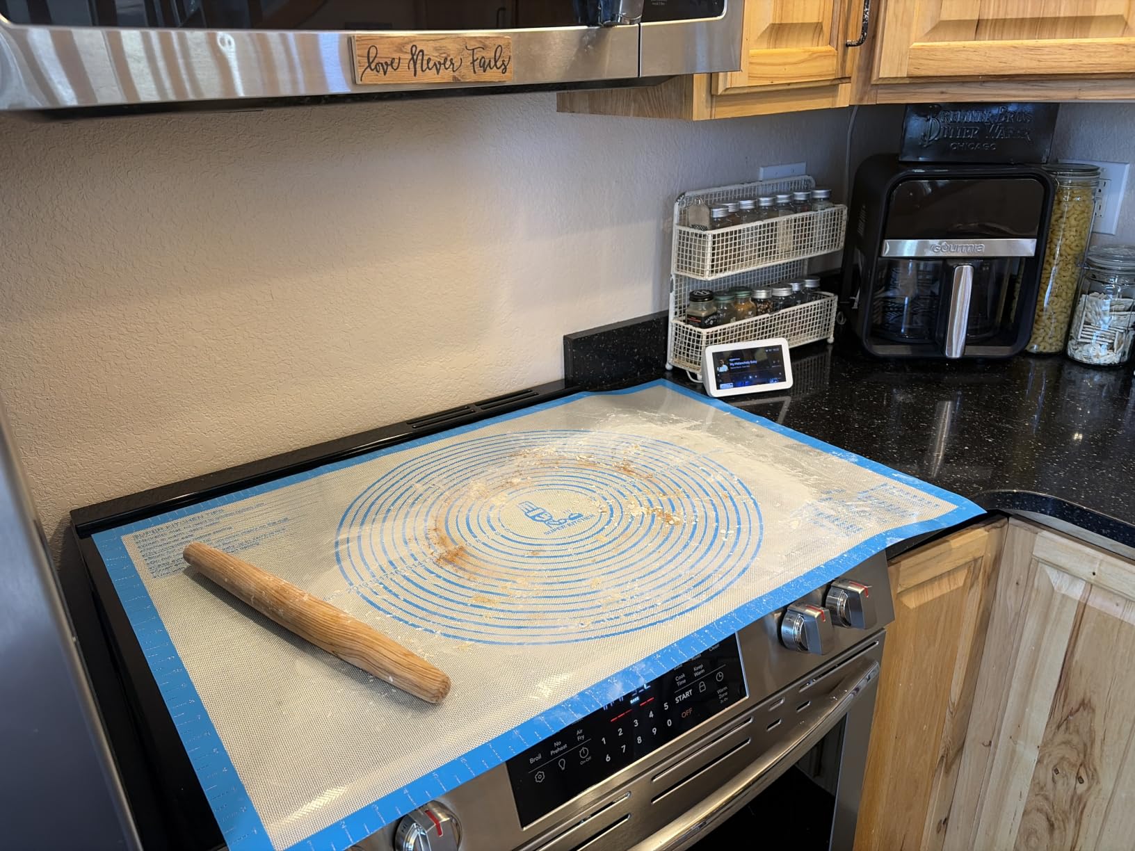 Nonstick Silicone Pastry Baking Mat Large with Measurements 16''By 20'' customer photo 1