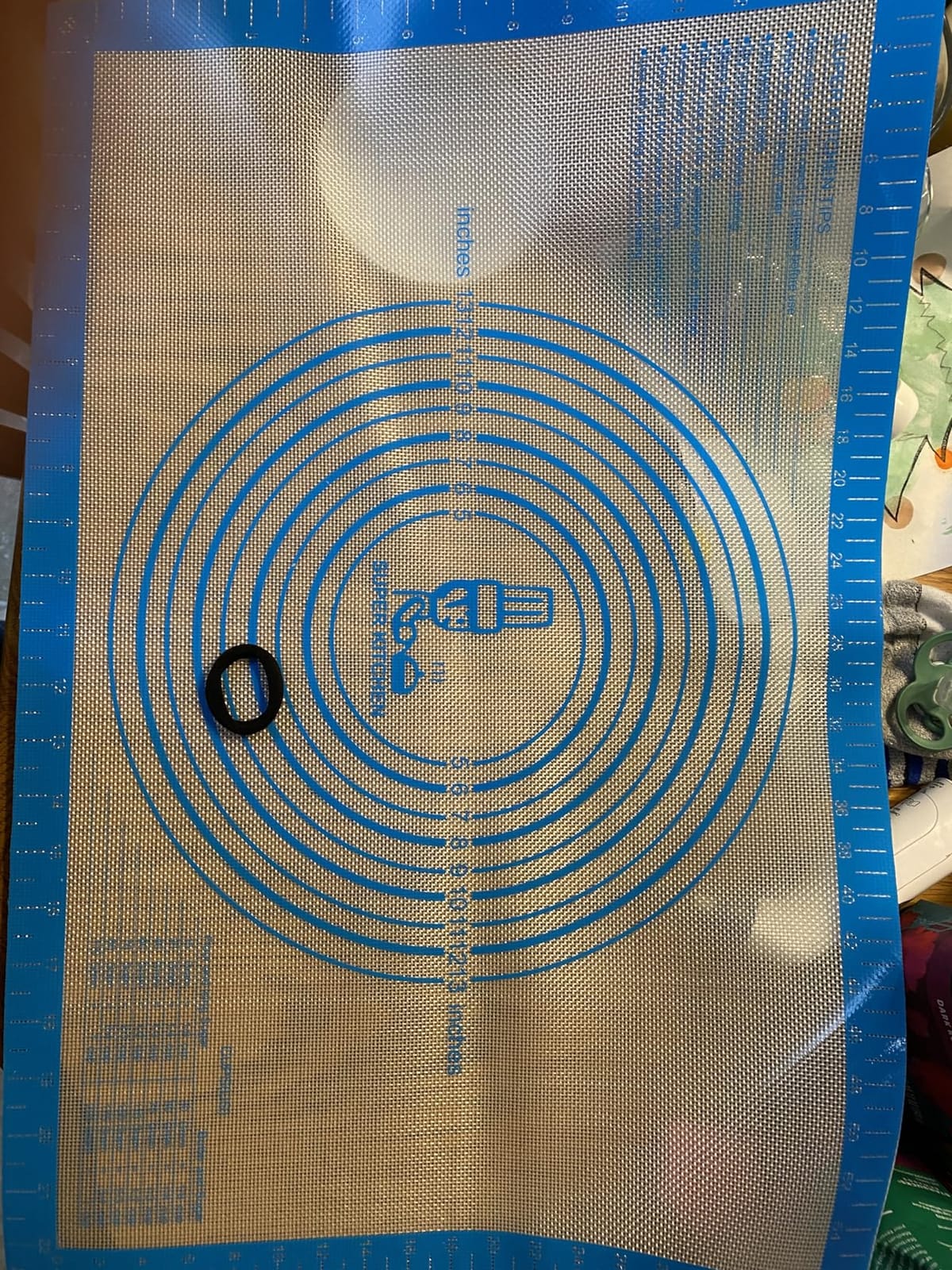 Nonstick Silicone Pastry Baking Mat Large with Measurements 16''By 20'' customer photo 2
