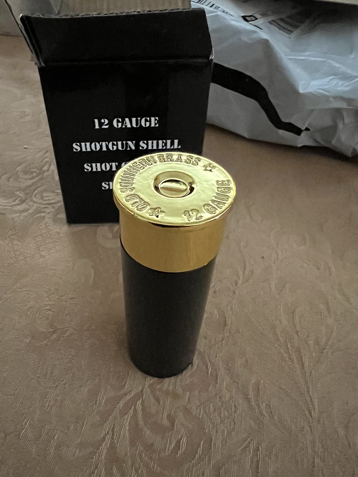 Old Southern Brass Thin Blue Line Police Flag Shotgun Shell Shot Glasses Set of 4 – for Law Enforcement, Men & Dads customer photo 2