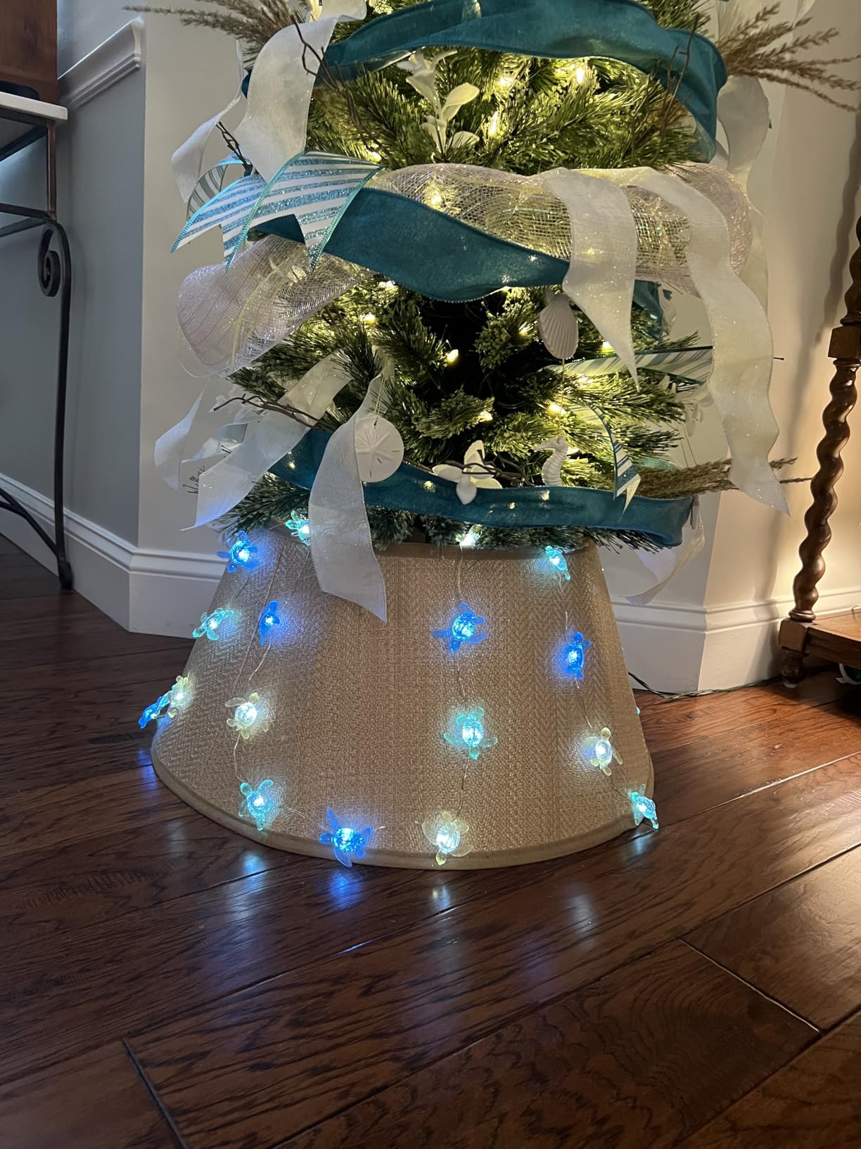 Beach Theme -Cute Green Sea Turtle String Lights- Ocean Fairy Decorative Lights- 10ft 30 LEDs -USB Powered -Multi-Function- Remote Control-Christmas -House Party- Bathroom -Baby Shower Decor customer photo 1