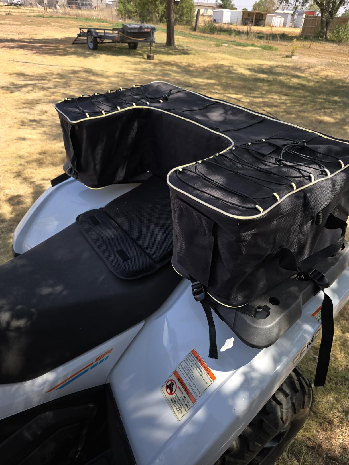 KEMIMOTO ATV Tank Bag, Water-resistant Warm Cooler Motorcycle Saddle Bag customer photo 2