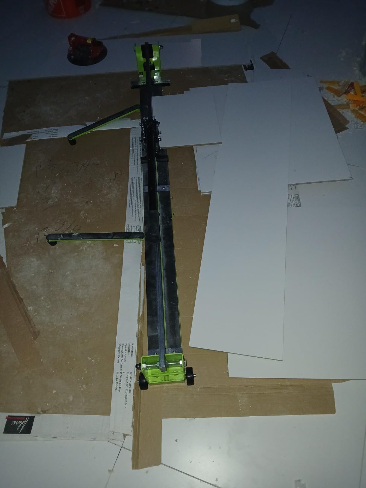 VEVOR Tile Cutter 48 in, Manual Cutting Machine, Heavy-Duty All-Steel Frame | For Precision Cutting of Porcelain, Ceramic, and Floor Tiles, with Laser Guide, Bonus Spare Cutter, and Manual Hand Tool customer photo 2