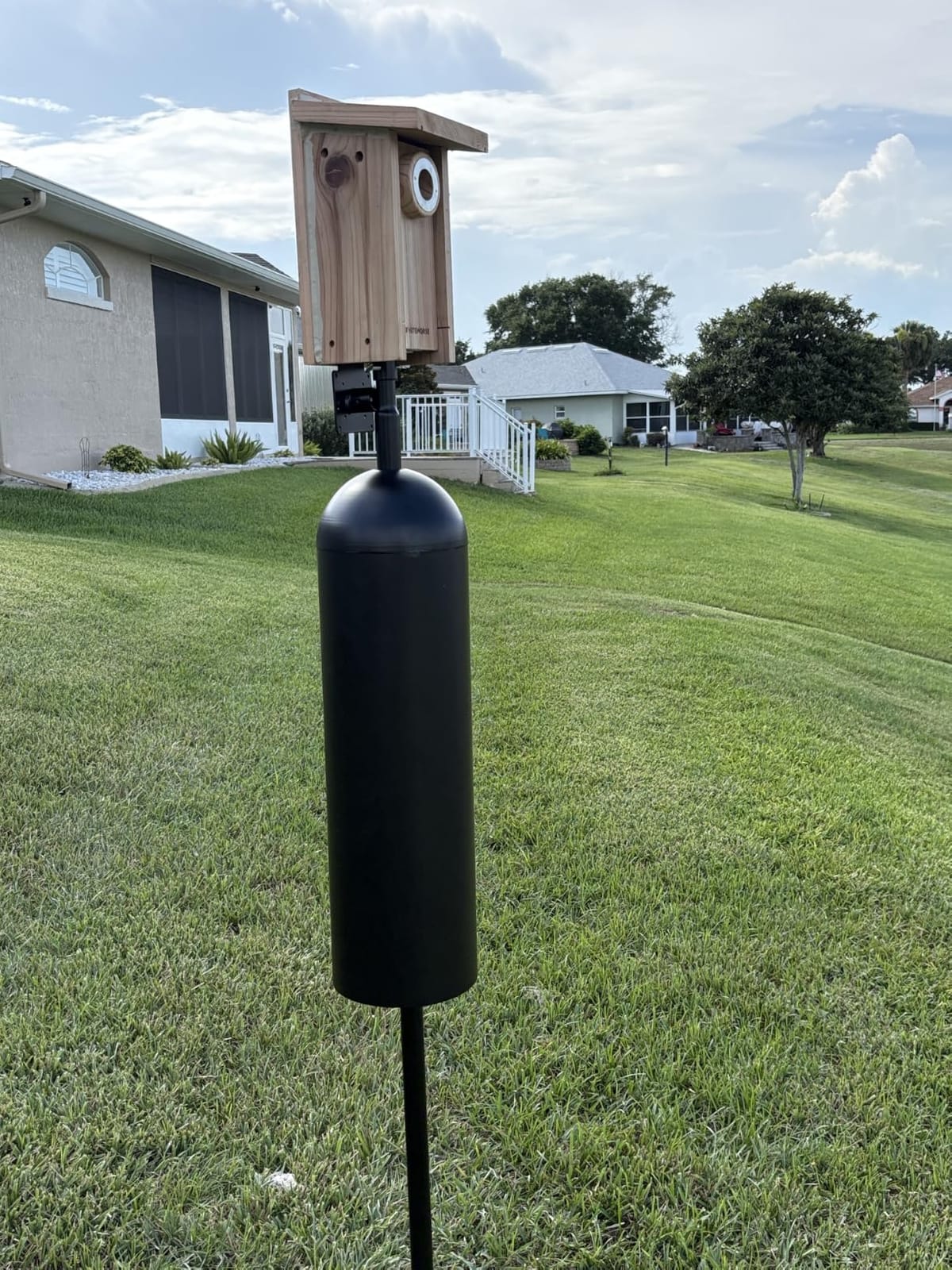 WHITEHORSE Bluebird House - Weatherproof Bird House for Outdoors - Cedar Birdhouse Built to NABS Specs - Nest Box for Bluebirds, Chickadees, Titmice, Wrens, Nuthatches & More (15
