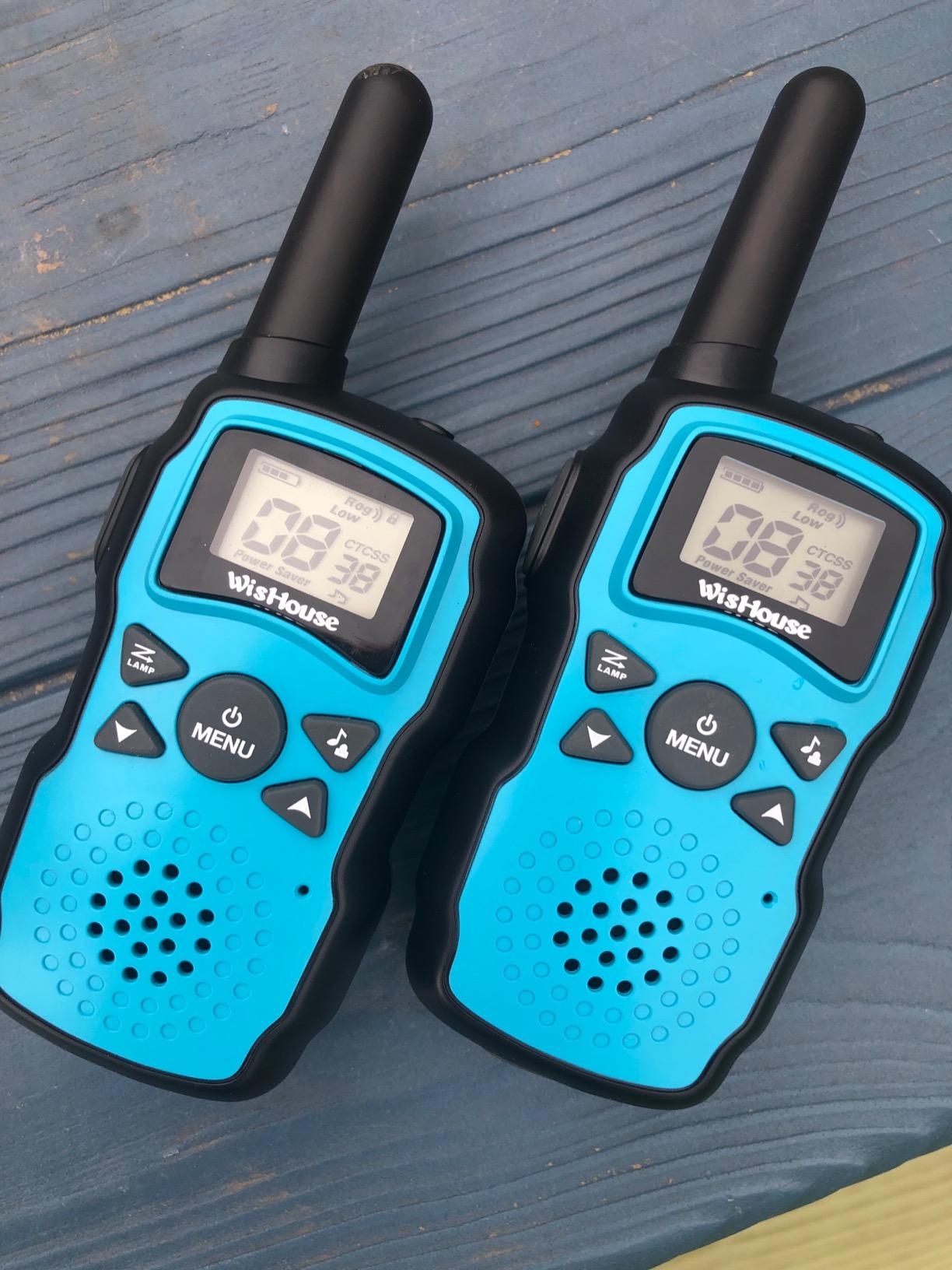 Wishouse Rechargeable Walkie Talkies for Kids Long Range with USB Charger,Outdoor Camping Games with Flashlight Indoor Fun Army Toys for Boys Girls Family,Xmas Birthday Gift for 3-12 Year Old Children customer photo 2
