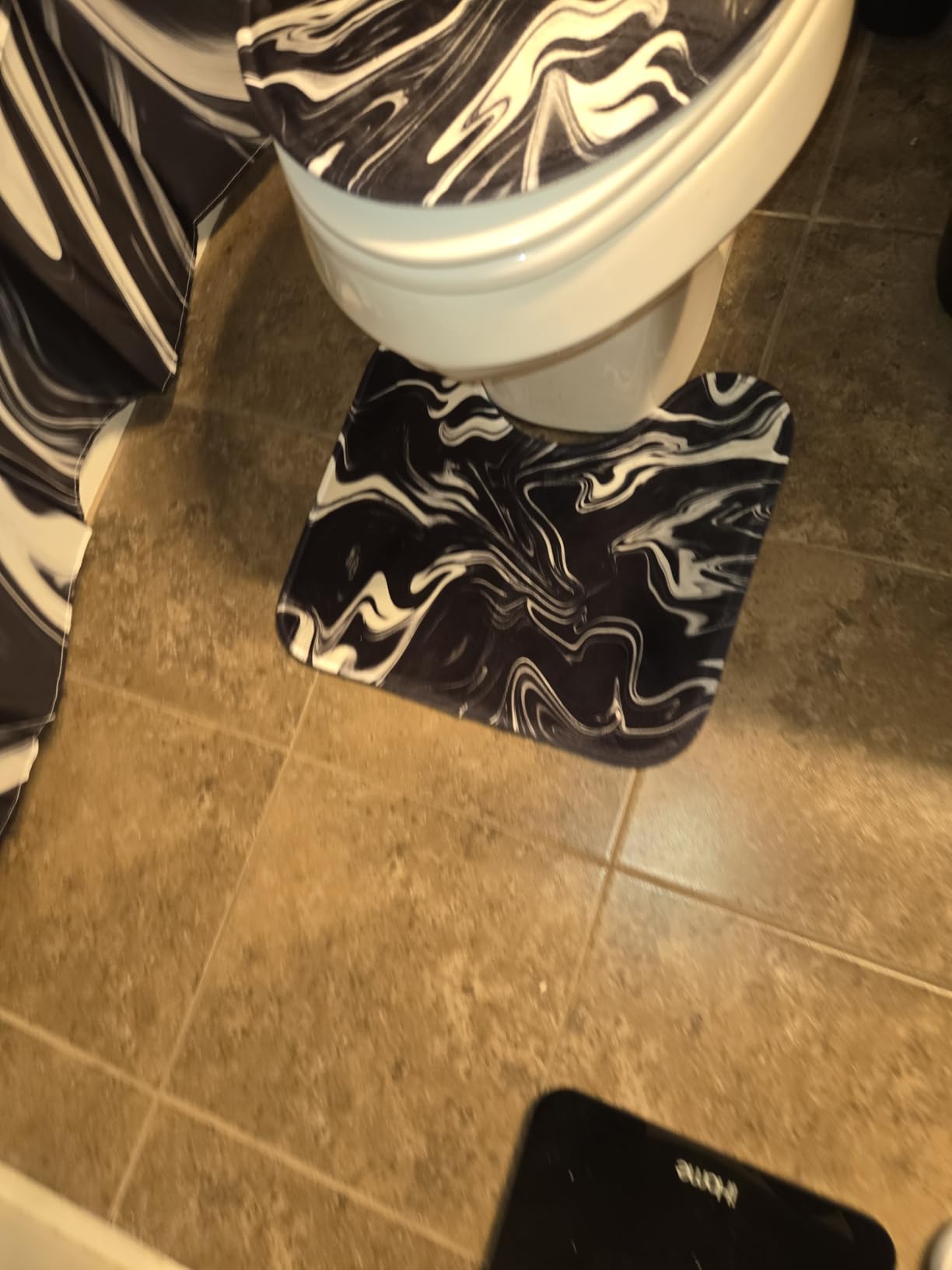 ArtSocket Bathroom Sets with Shower Curtain and Rugs, Set of 4, Octopus customer photo 2