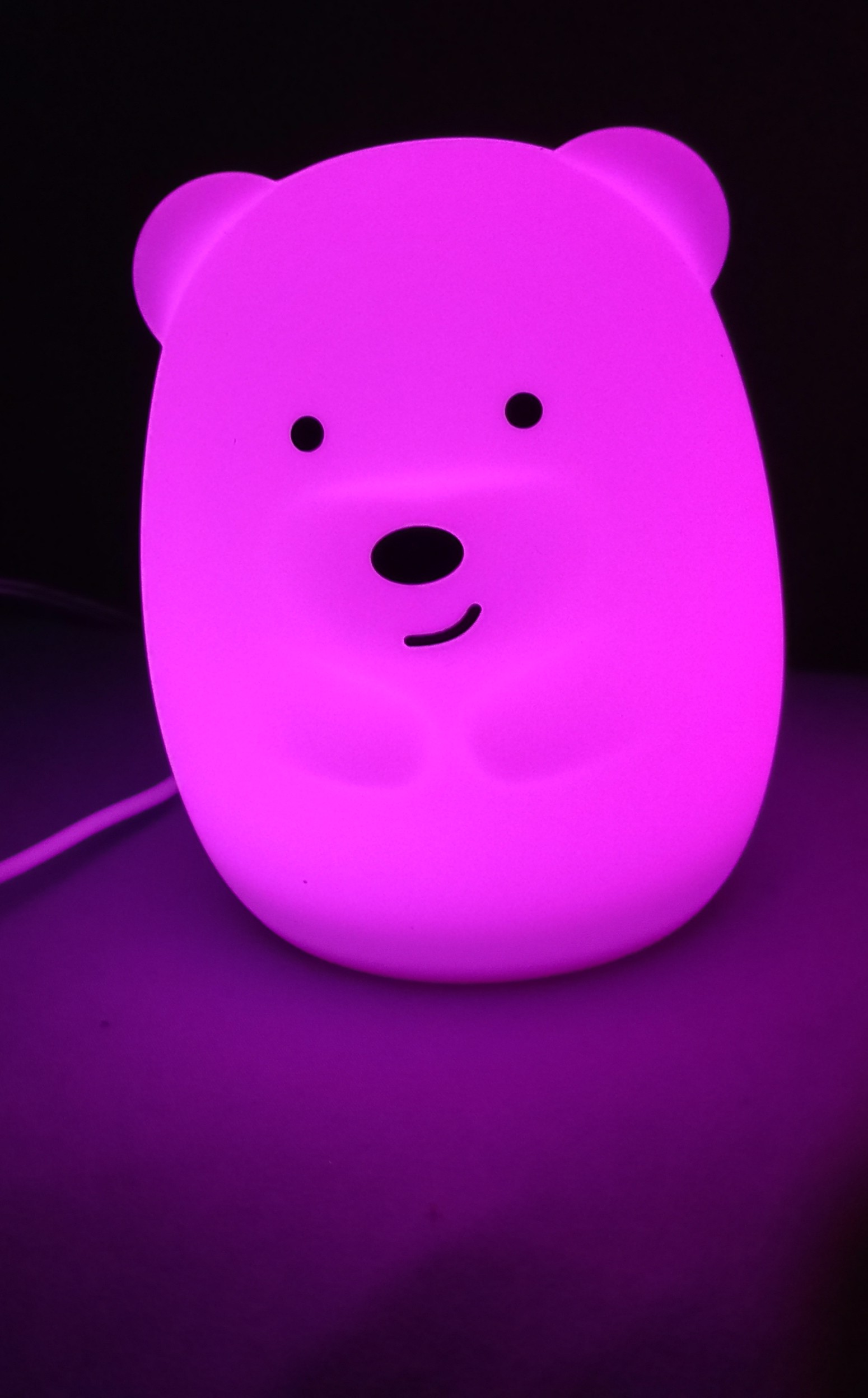 Owl Night Light Baby Bedside Lamp Child, Silicone Nursery Lamp for Breastfeeding Bedroom Mood Lights, Eye Caring, Adjustable Brightness & Color, Time Setting, Holiday Gifts - Medium customer photo 2