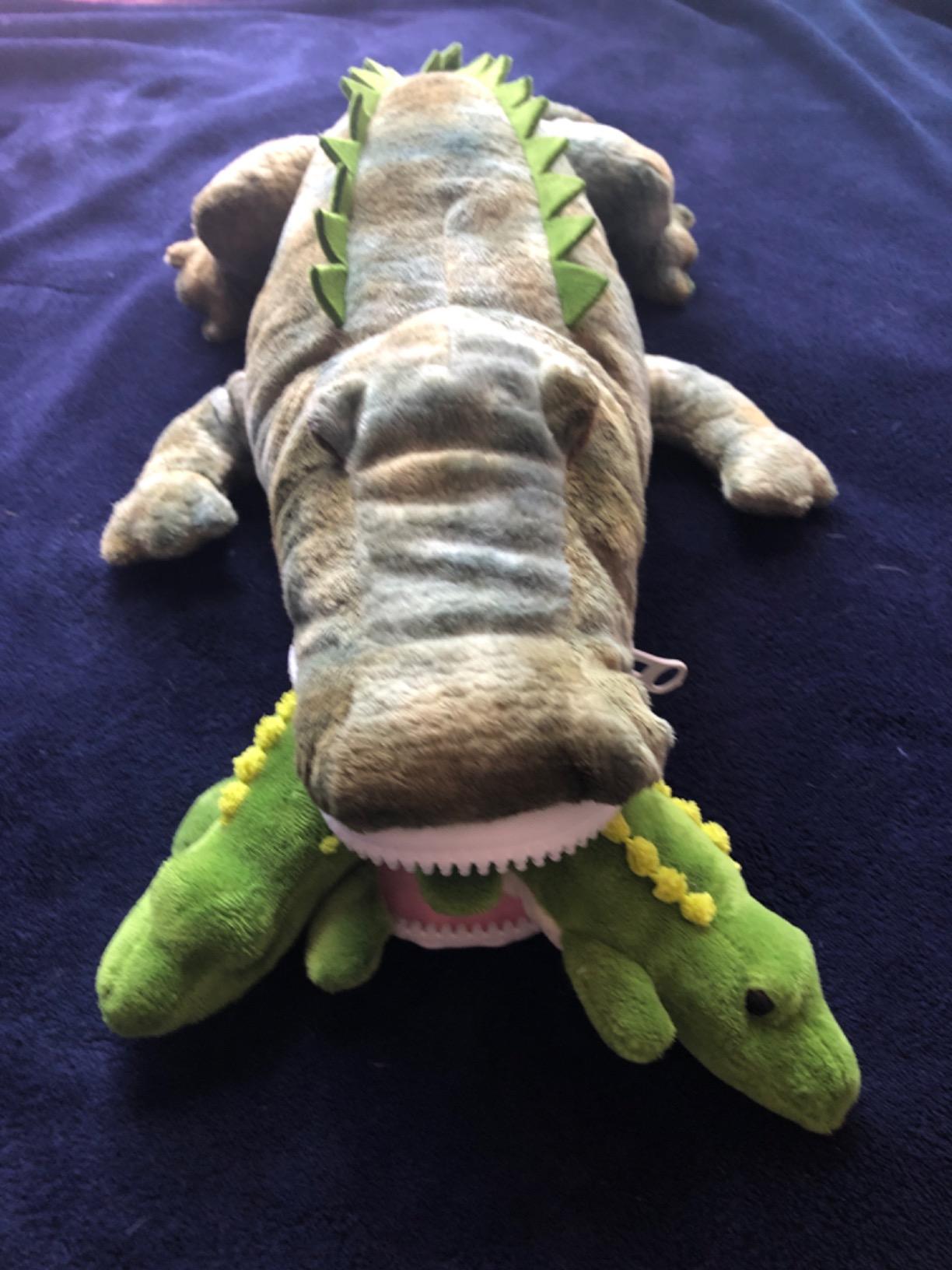 PREXTEX Stuffed Alligator Toy with 3 Baby Alligators - Alligator Plush Mommy with 3 Zippered Babies, Ideal Stuffed Animal for Boy or Girl Playtime - 3-5 Years customer photo 1