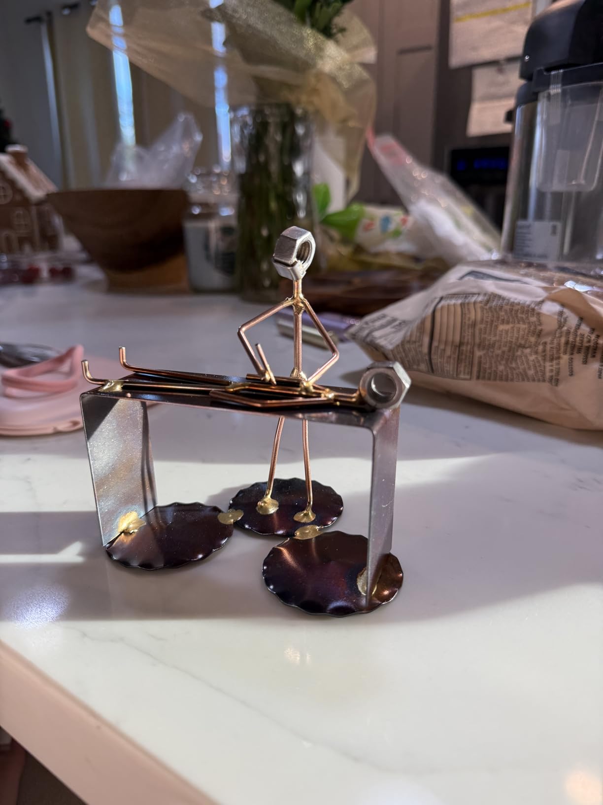 Surgeon - Handmade Metal Figurine - Hand Welded Metal Art and Recycled Metal Sculptures - Unique Desk Accessories, Medical Office Decor, & Doctor Gift - Made in The USA customer photo 2