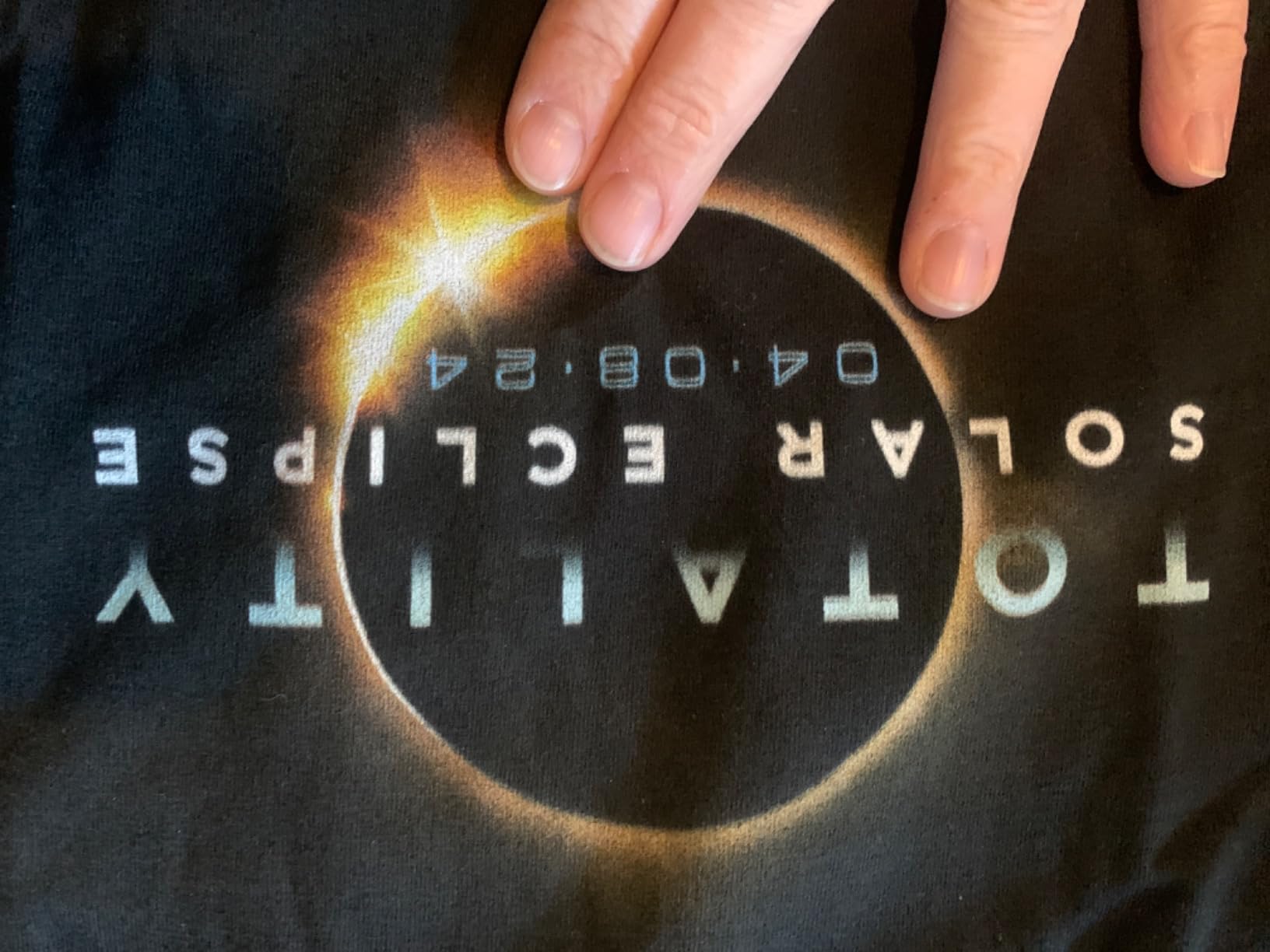 Astronomy Lovers! Total Solar Eclipse 2024 Totality 04.08.24 T-Shirt customer photo 2