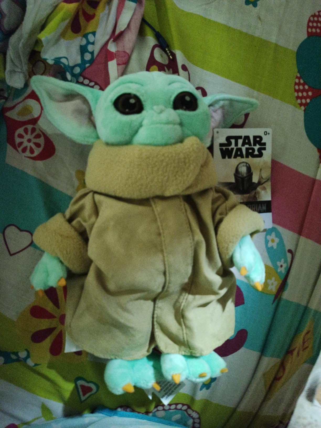 Disney Store Baby Yoda Plush - Official Grogu Stuffed Toy from The Mandalorian - Soft and Snuggly Baby Yoda Plush with Embroidered Features - Perfect Cuddly Galactic Companion for Fans. customer photo 1