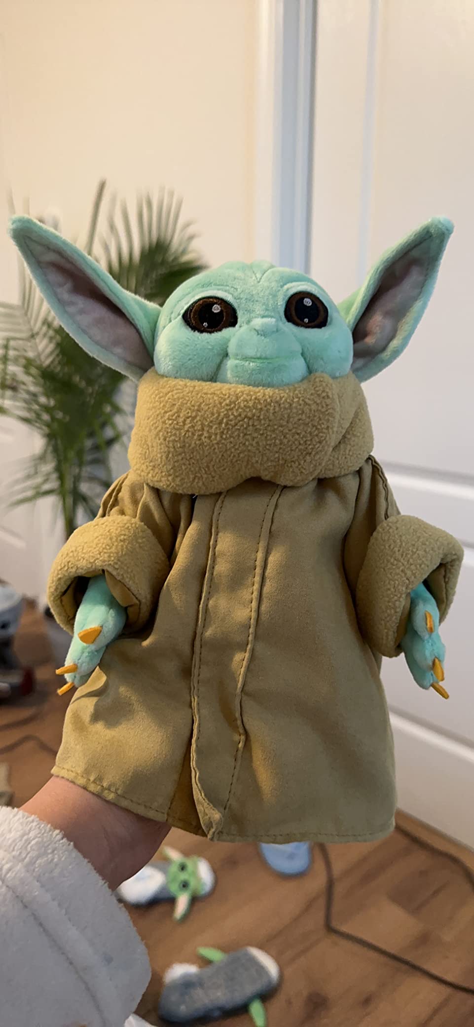 Disney Store Baby Yoda Plush - Official Grogu Stuffed Toy from The Mandalorian - Soft and Snuggly Baby Yoda Plush with Embroidered Features - Perfect Cuddly Galactic Companion for Fans. customer photo 2