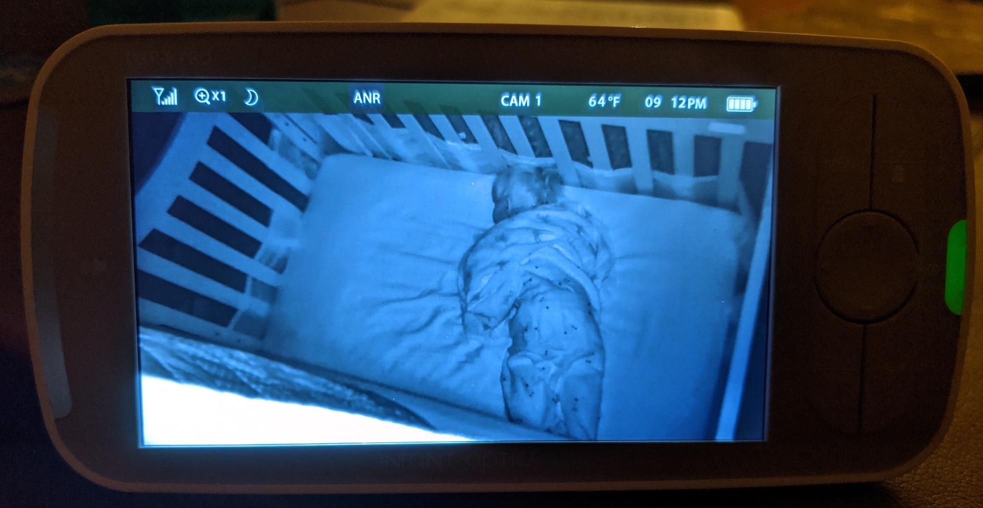 Infant Optics DXR-8 PRO - Patented Active Noise Reduction (ANR), 5” HD Video Baby Monitor with 1 Camera, No WiFi, Hack-Proof,Pan Tilt Zoom, Interchangeable Lens customer photo 1