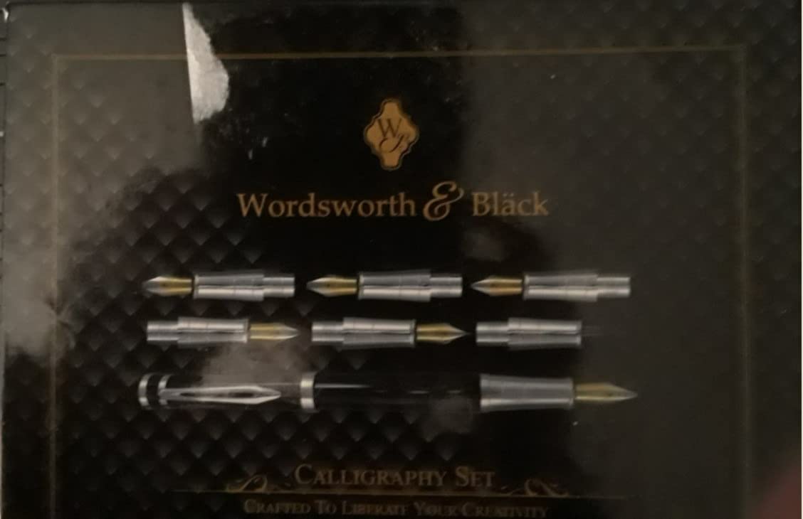 Wordsworth & Black Luxury Calligraphy Pen Set for Writing, 6 Nibs, Black | Fountain Ink Bottle, Cartridges & Refill Converter, Refillable, High End Gift customer photo 1