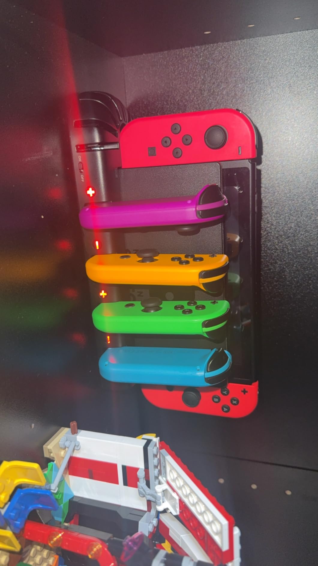 Switch Controller Charger Dock Station Compatible with Nintendo Switch Accessories & OLED Model Joycons, KDD Joycon Charging Dock Station with Upgraded 8 Game Storages, Game Accessories customer photo 2