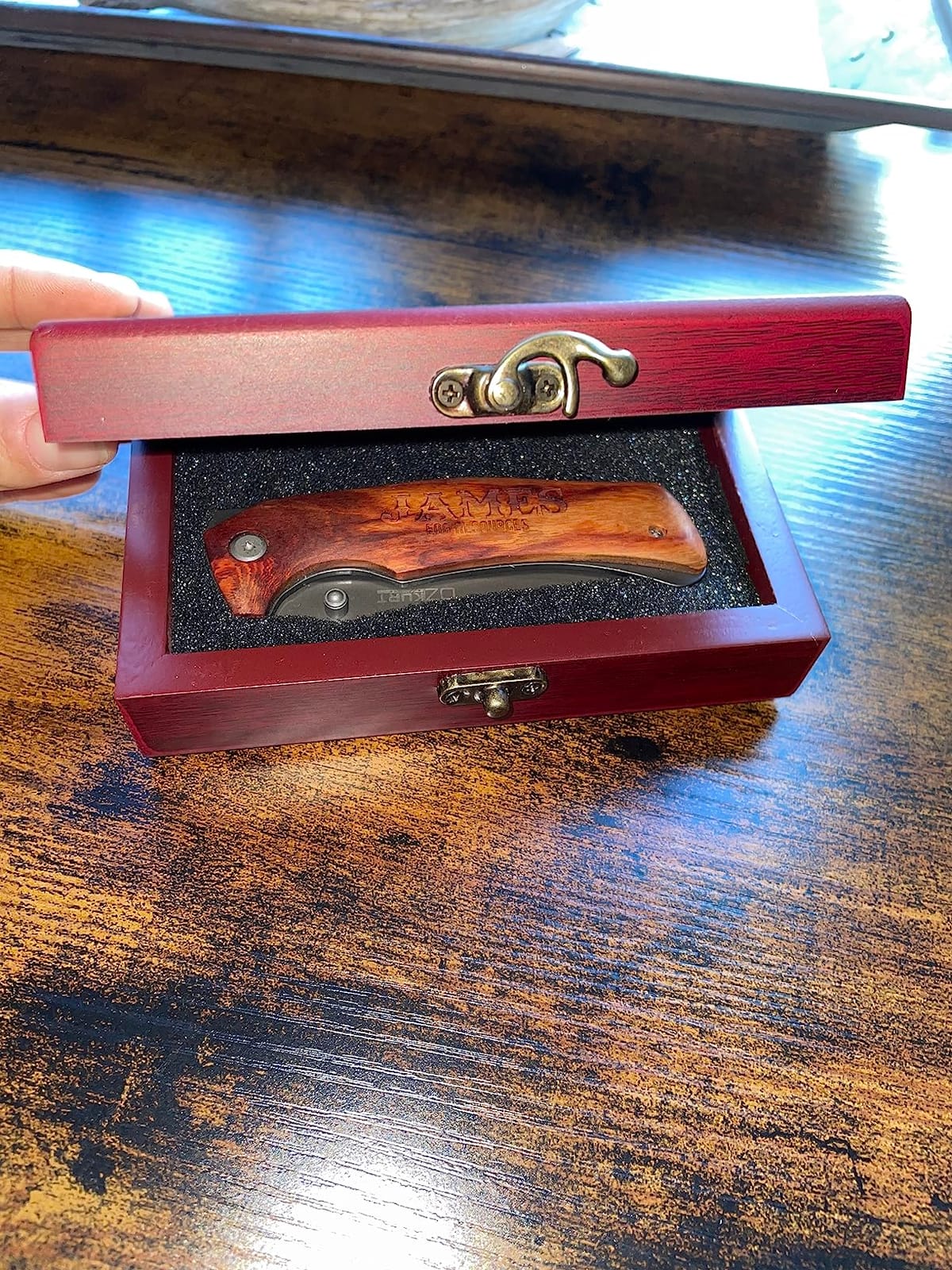 Amazing Items Set of 6 - Personalized Pocket Knife for Groomsmen - 20 Font Option - Custom Engraved Pocket Knives | Groomsman Gifts for Wedding customer photo 2