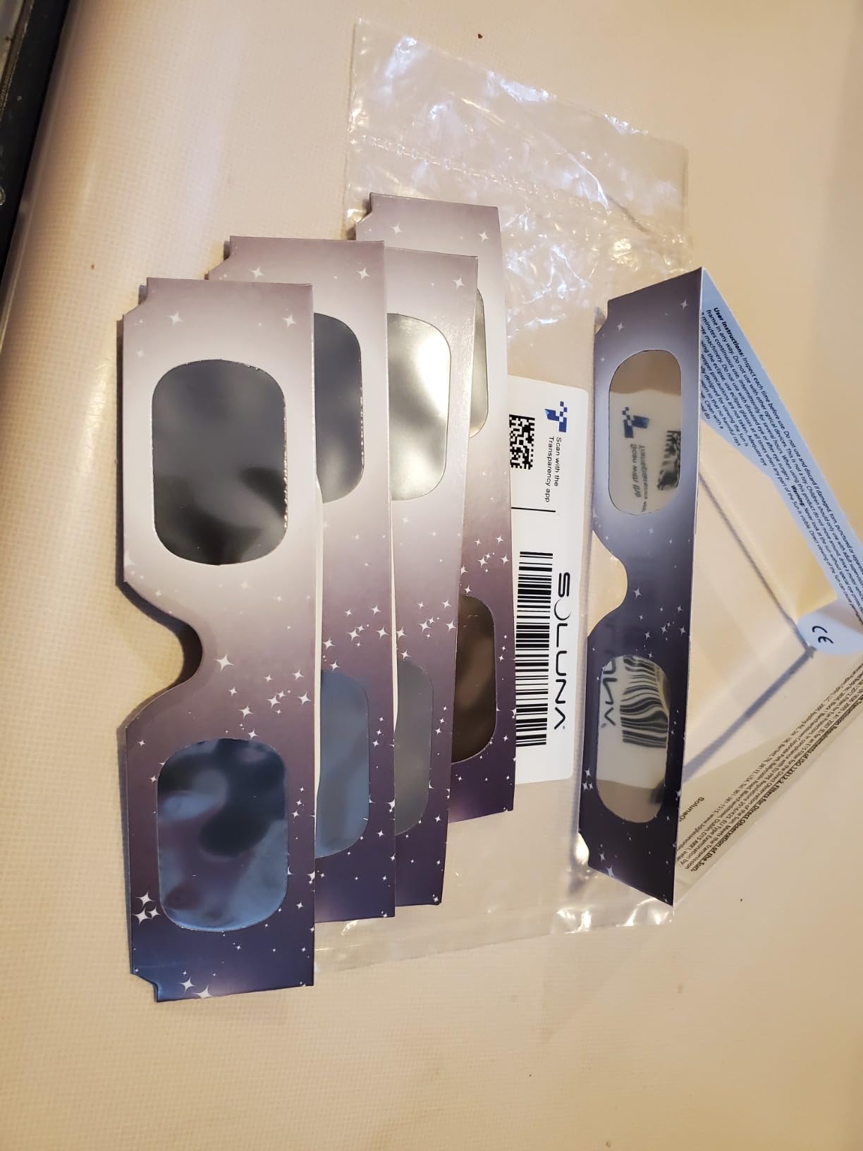 Solar Eclipse Glasses AAS Approved 2024 - Made in the USA CE and ISO Certified Safe Shades for Direct Sun Viewing (5 Pack) customer photo 2