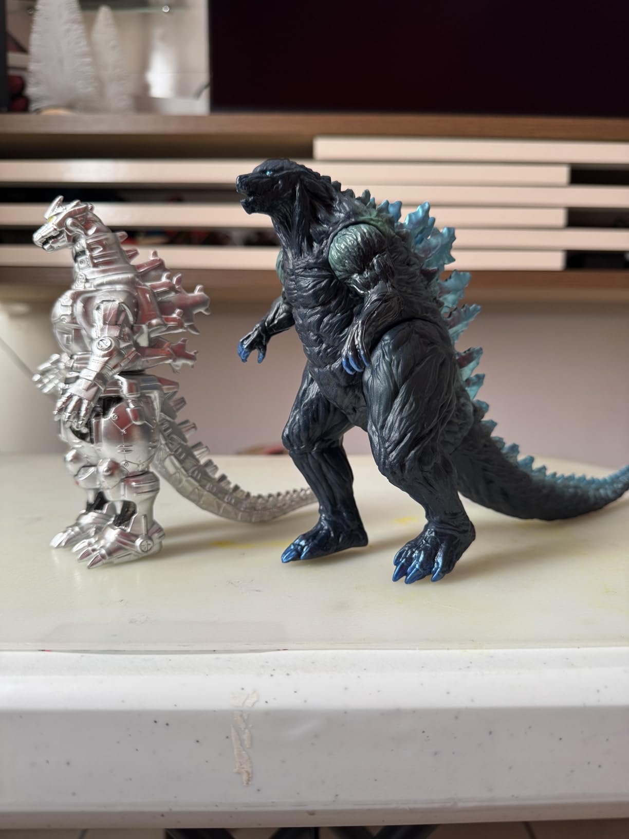 TwCare Set of 2 Mecha Godzilla Earth MechaGodzilla Kiryu Toys, Kaiju Universe Action Figures King of The Monsters Movable Joints Movie Series Soft Vinyl, Travel Bag customer photo 2
