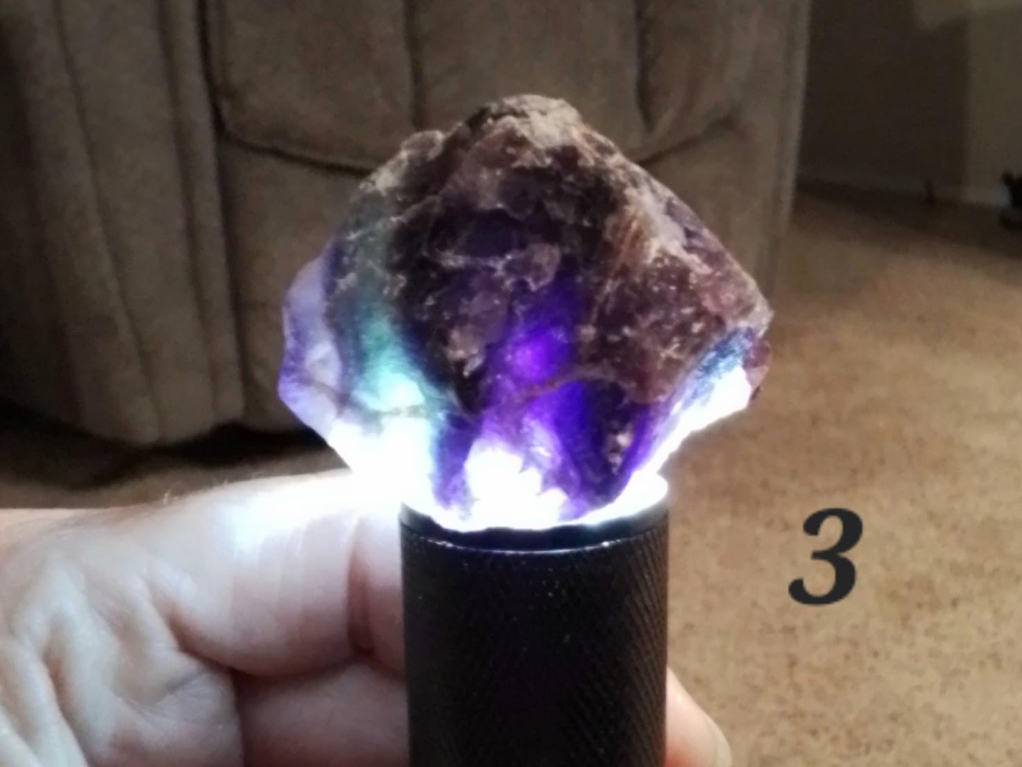 Zenkeeper 1 Lb Large Rough Fluorite Stone Raw Fluorite Crystal Stone Natural Rainbow Fluorite Purple Fluorite Green Fluorite Crystal Stone Mineral Specimen Gemstone Healing Crystals and Stones customer photo 1