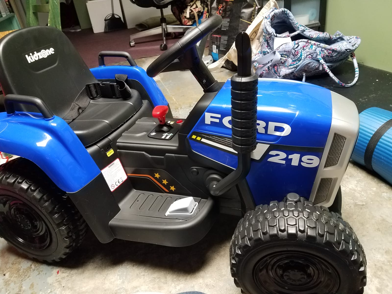 Kidzone 12V 7Ah Premium Electric Tractor Ride On Toy, Green customer photo 1