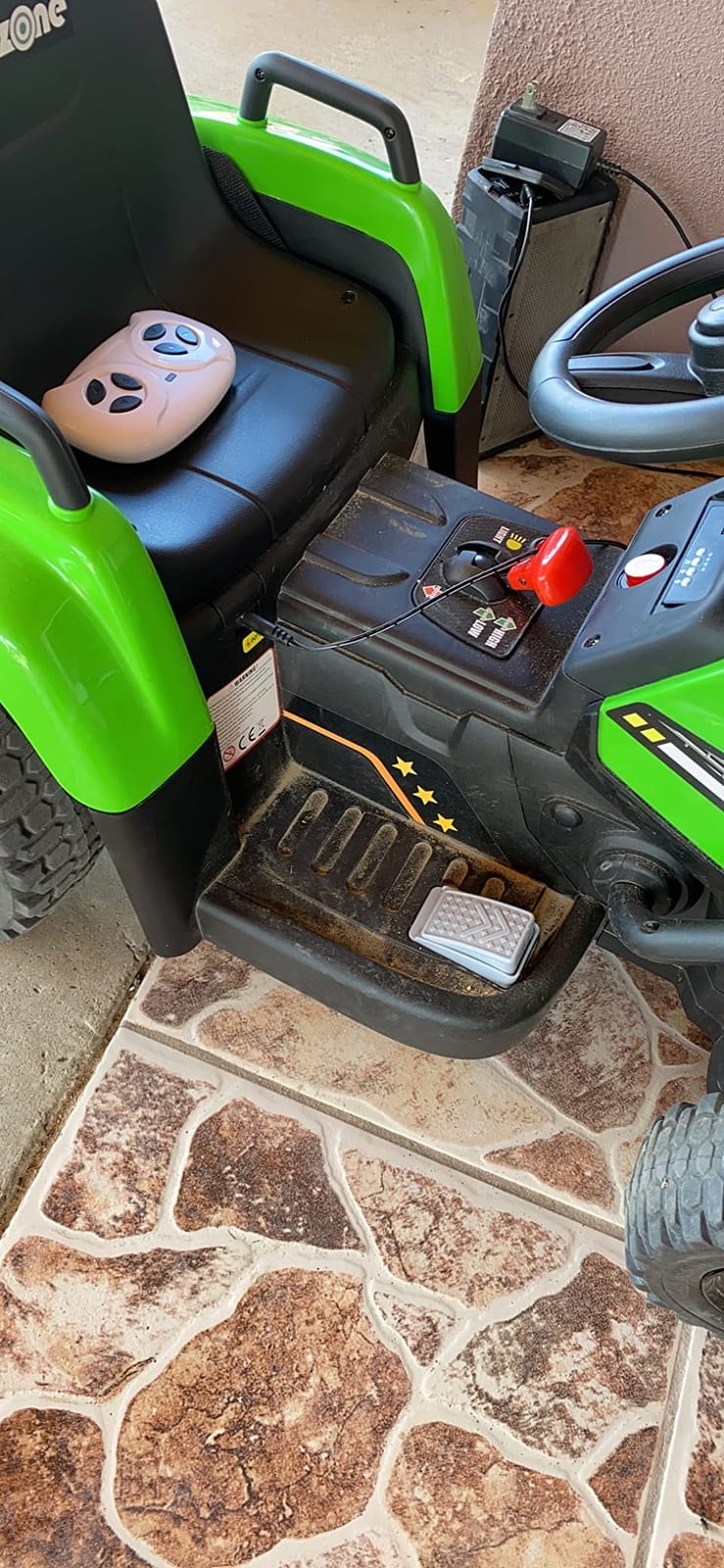 Kidzone 12V 7Ah Premium Electric Tractor Ride On Toy, Green customer photo 2