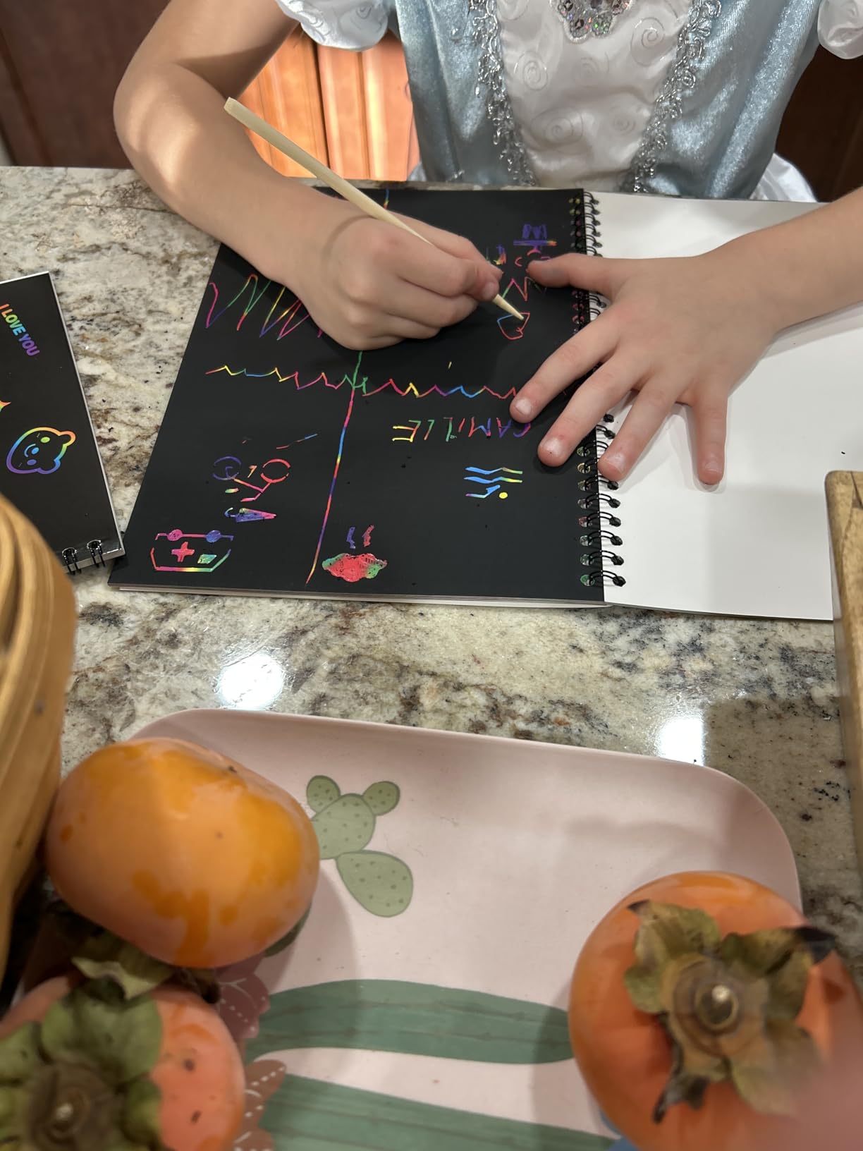 ZMLM Scratch Paper Art-Crafts Gift: 2 Pack Rainbow Notebooks Supplies Toys customer photo 1