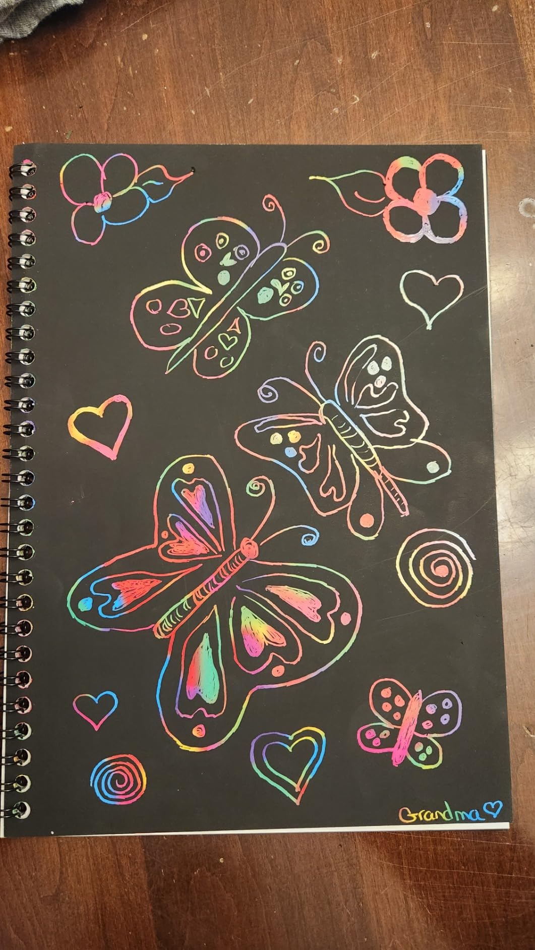 ZMLM Scratch Paper Art-Crafts Gift: 2 Pack Rainbow Notebooks Supplies Toys customer photo 2